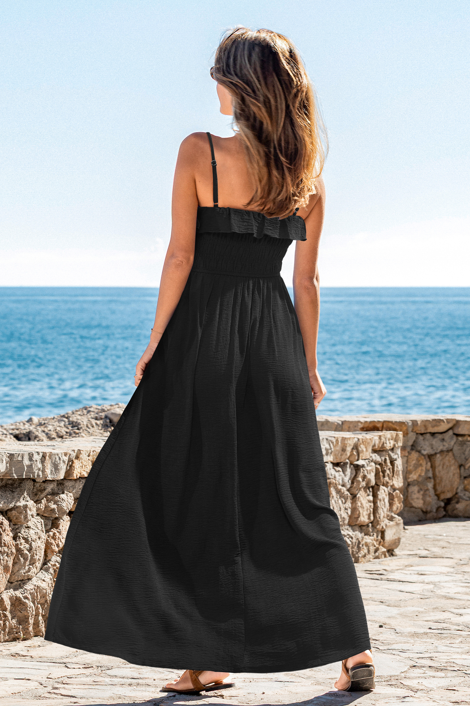 Abundance Black Maxi Dress