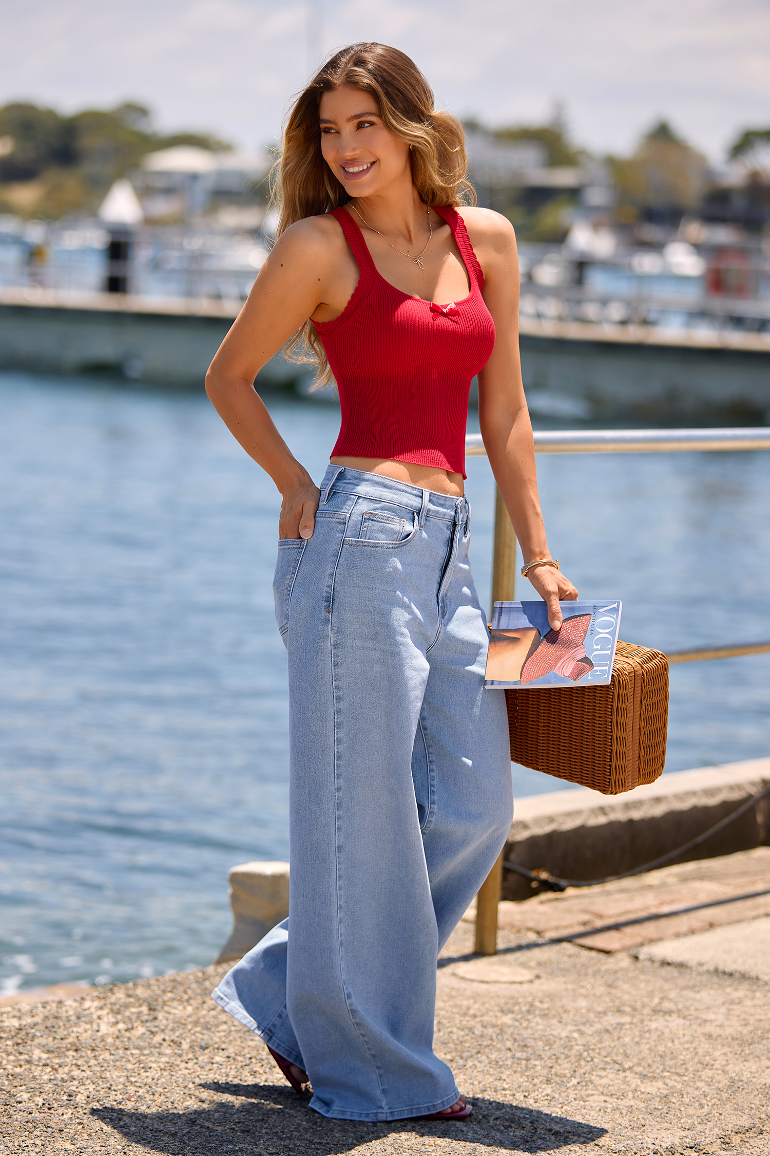 Cherry Kiss Red Tank Top