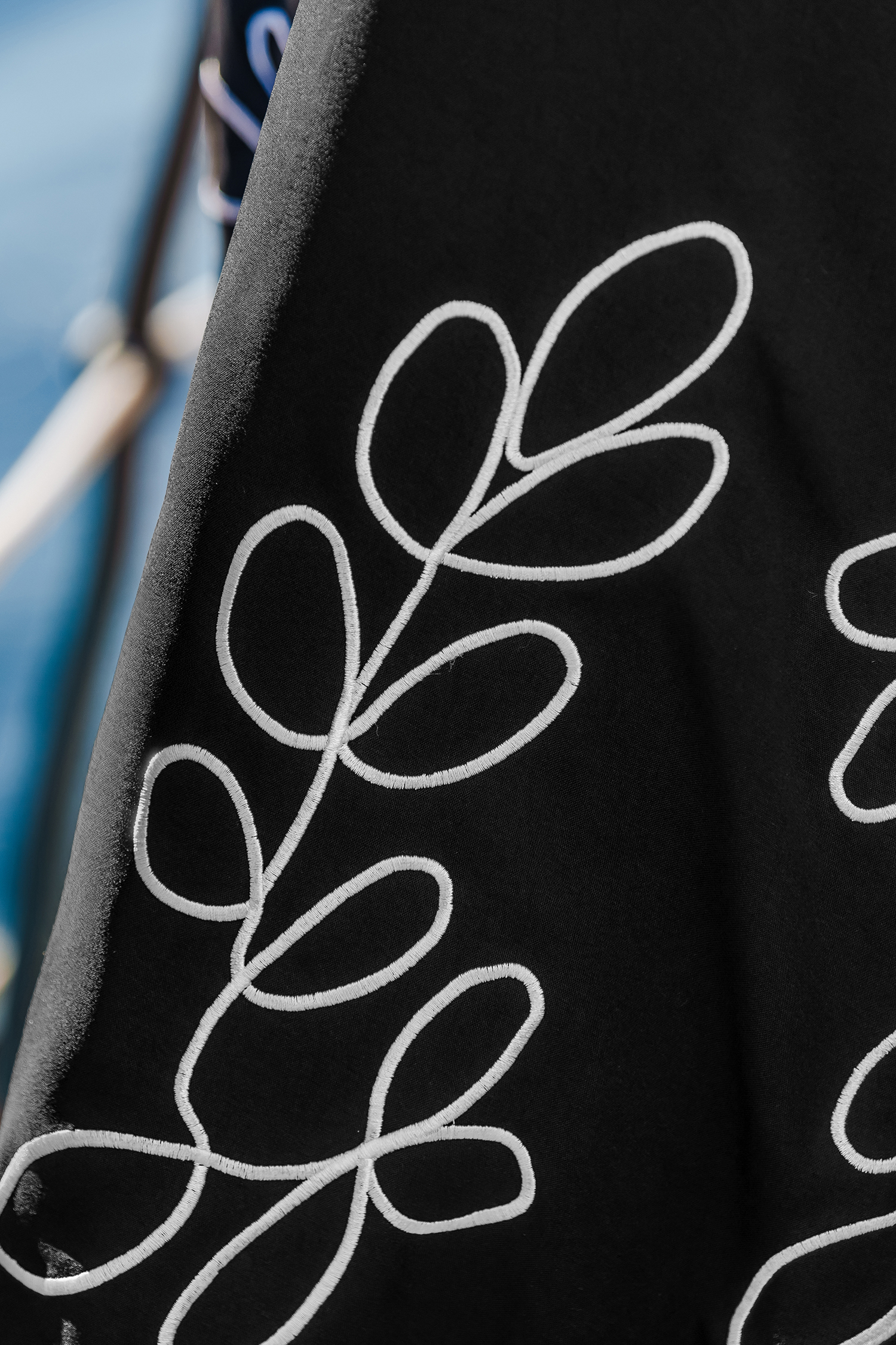 Maxi-jurk met abstracte drizzle-print