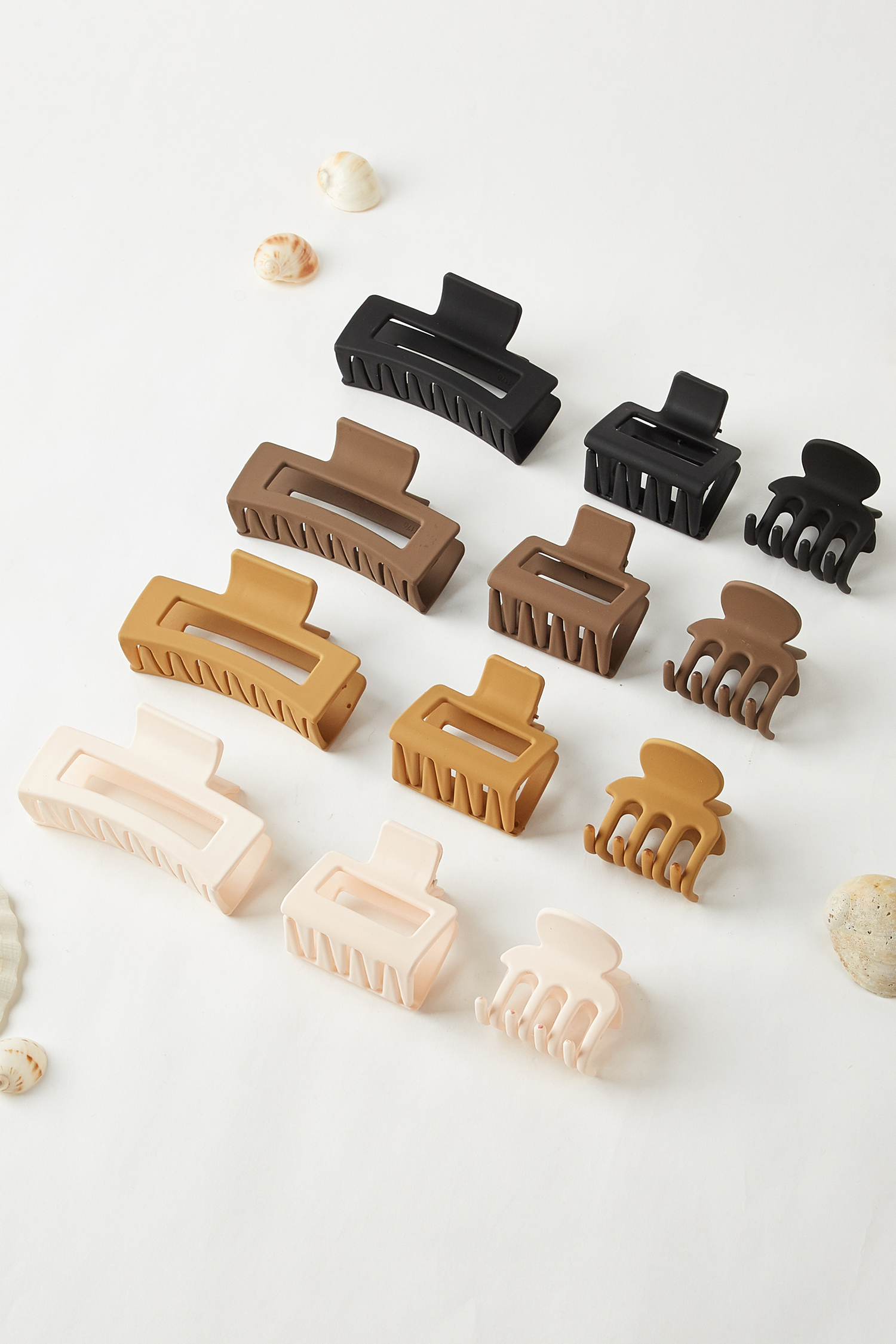 Quintessential Neutral Claw Clip Set