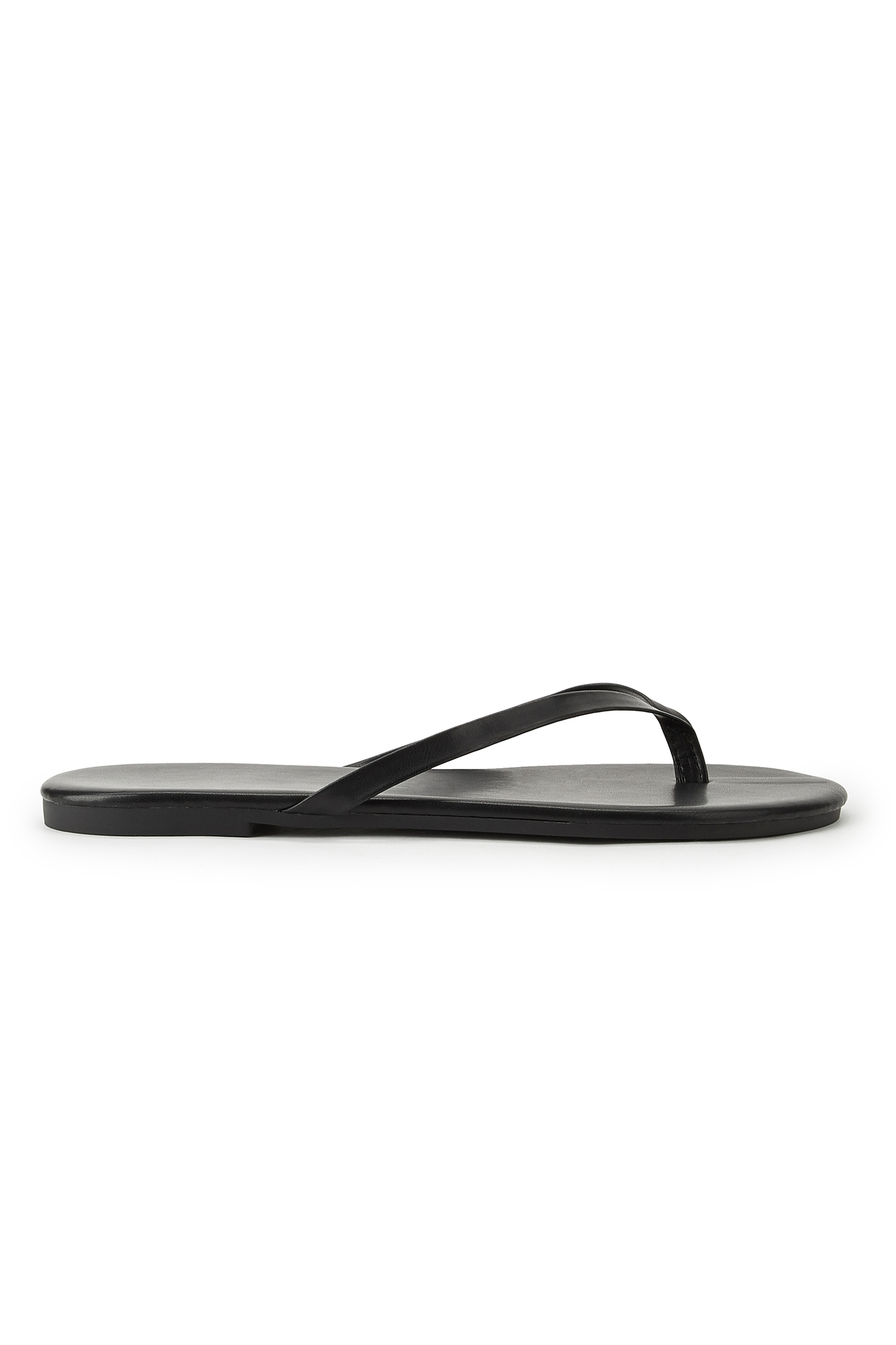Between Dips Faux Leather Flip Flops