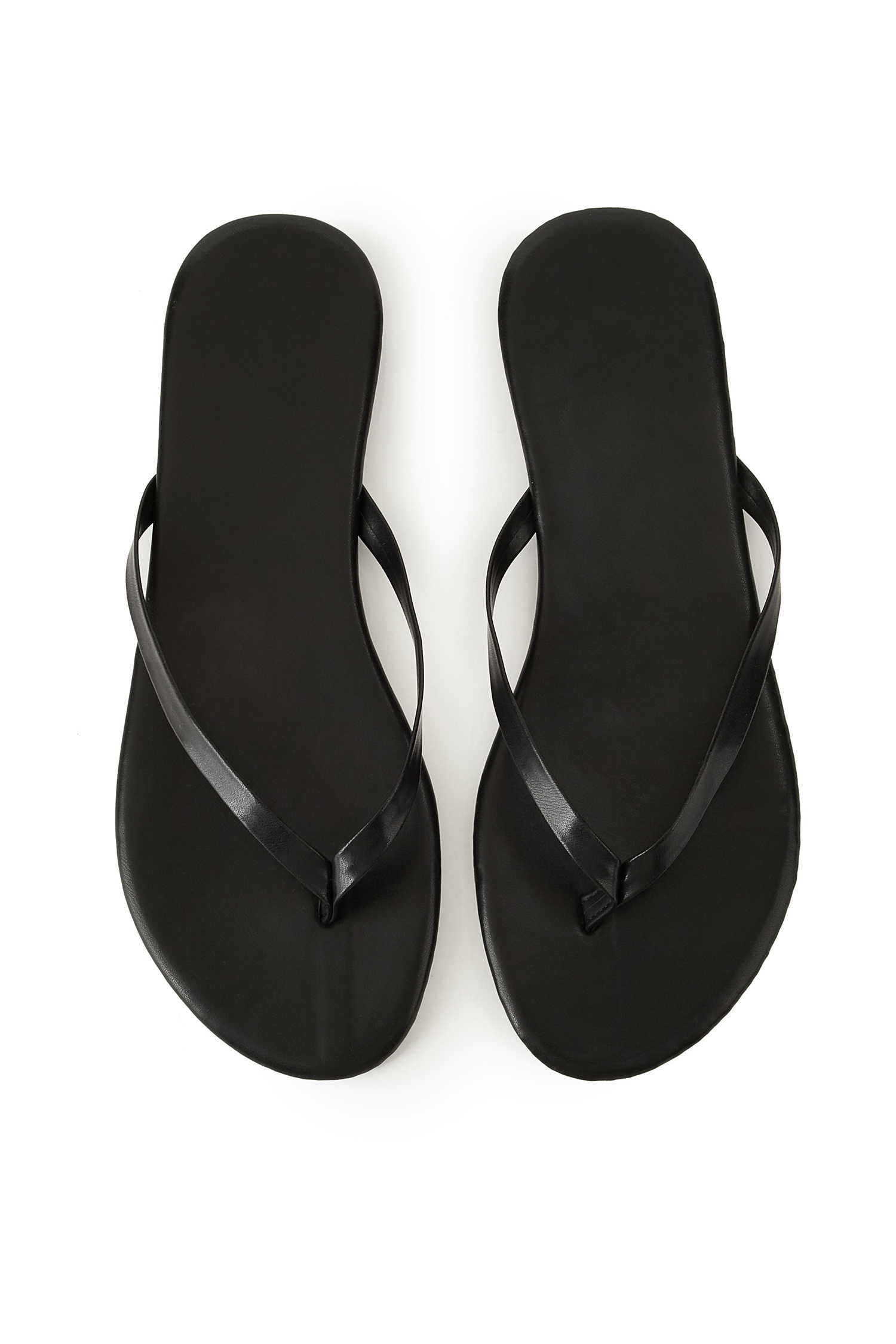 Between Dips Faux Leather Flip Flops