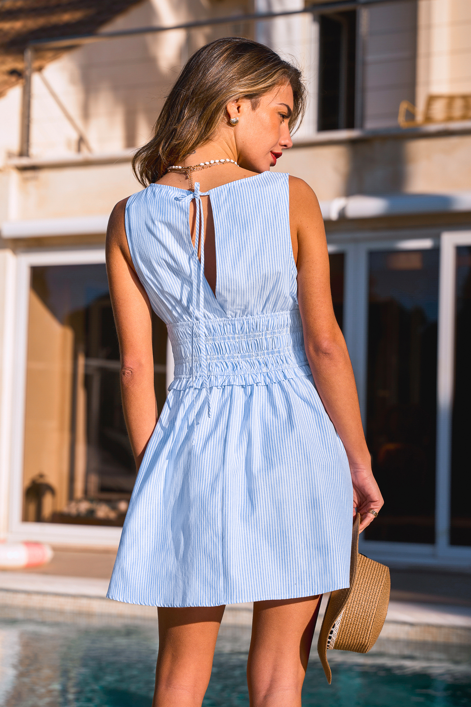 Cahuenga Striped Mini Dress