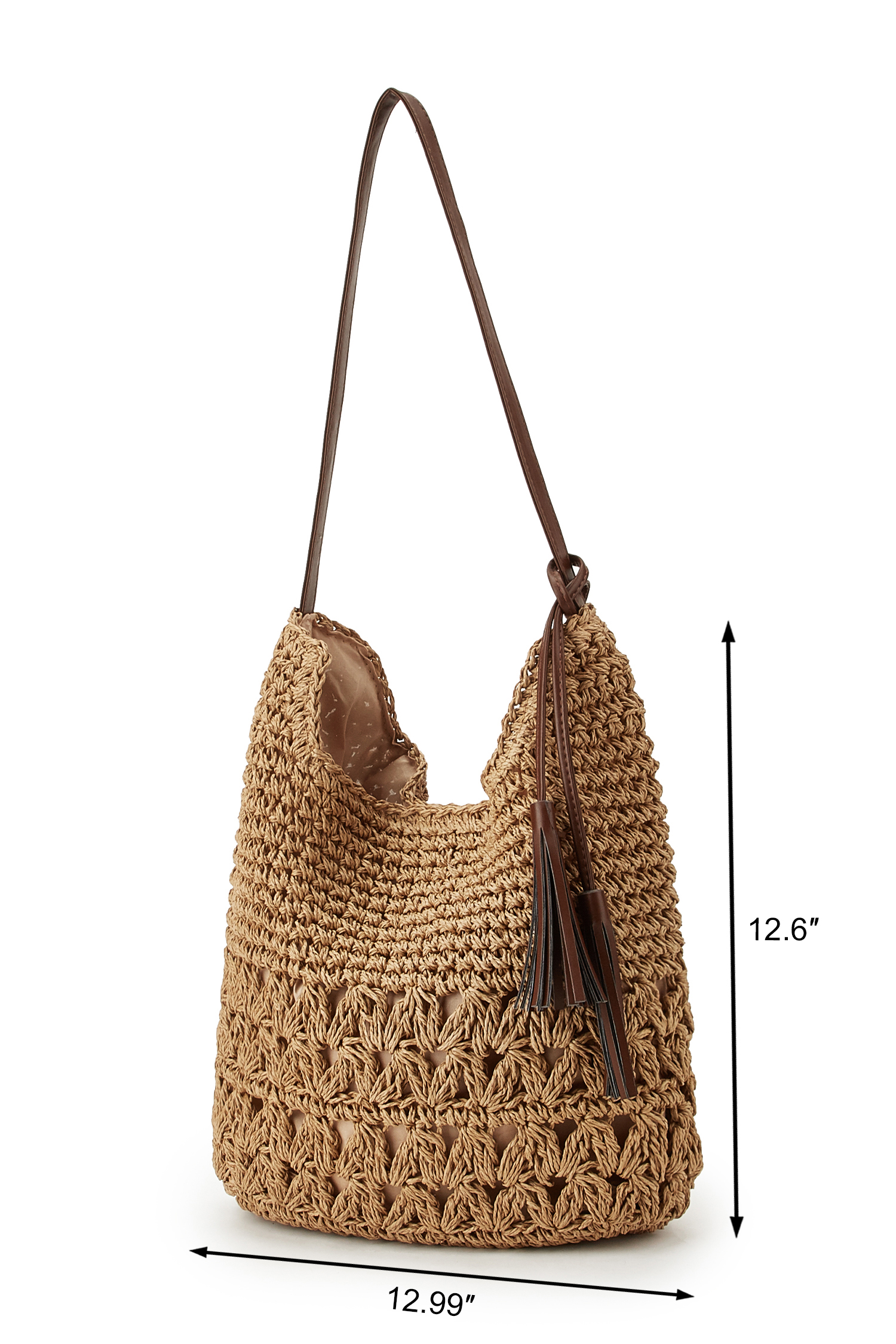 Sac en paille détail pompon