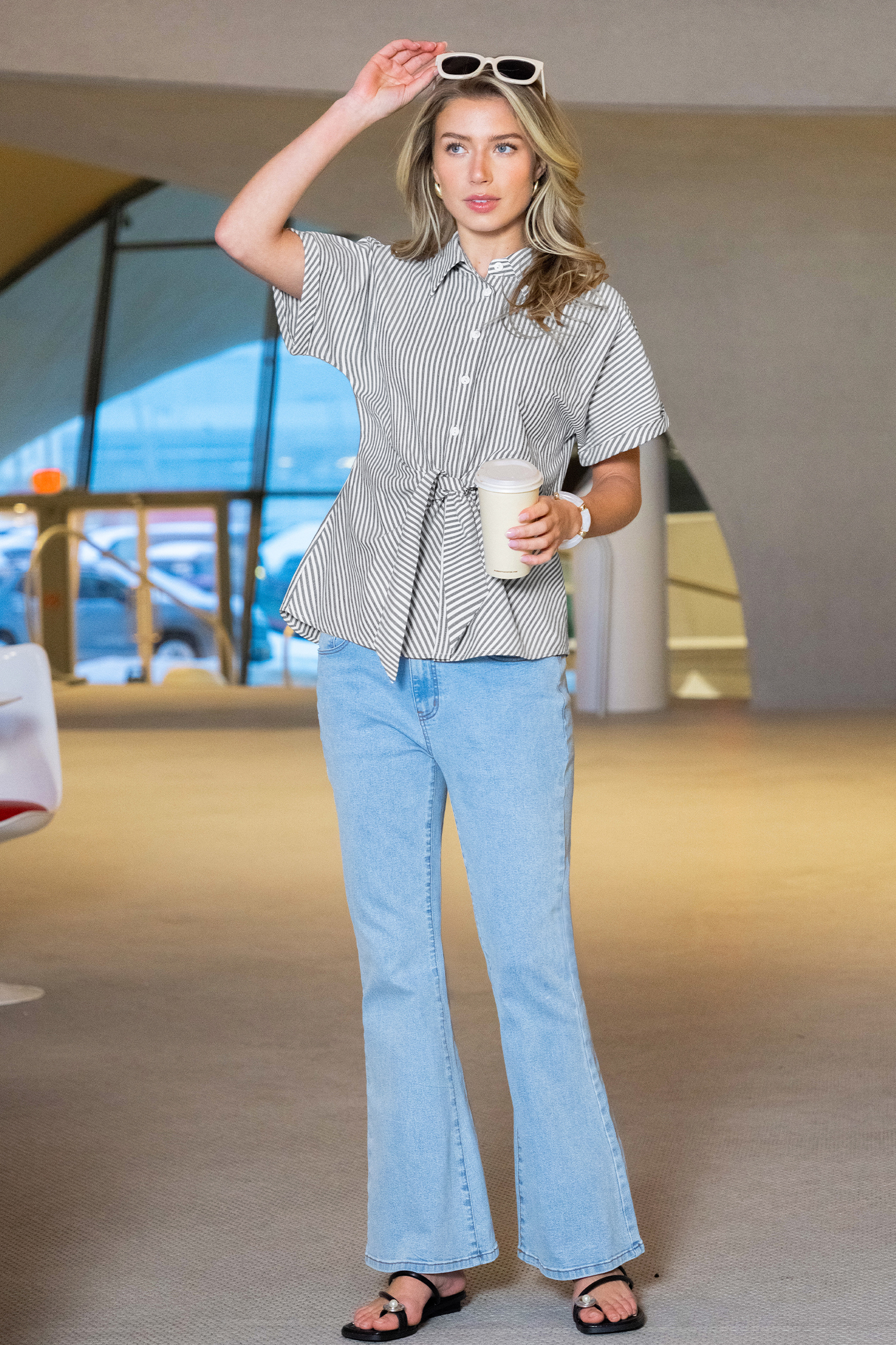 Show Off Striped Blouse