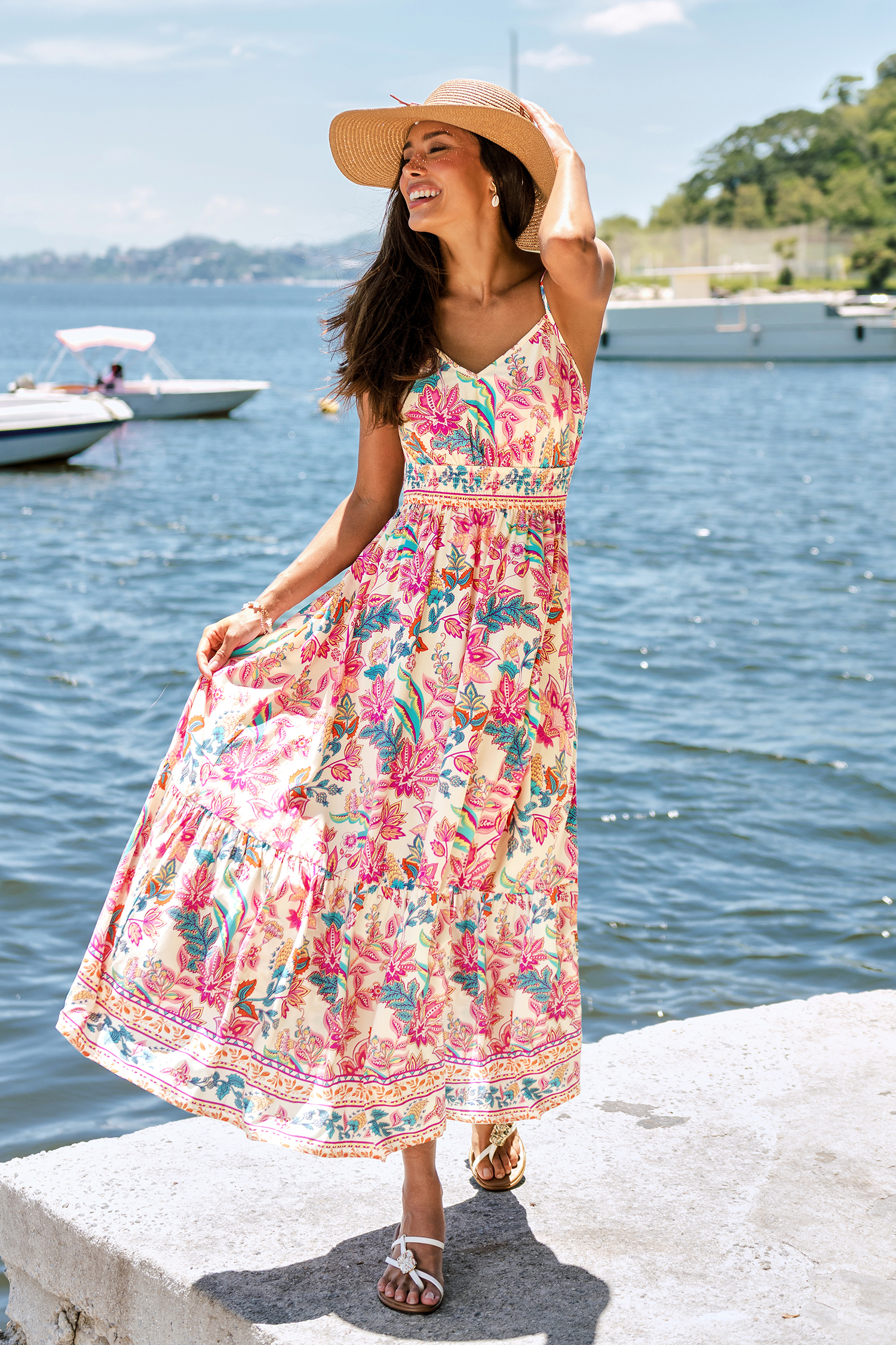 Cherubim Paisley Maxi Jurk