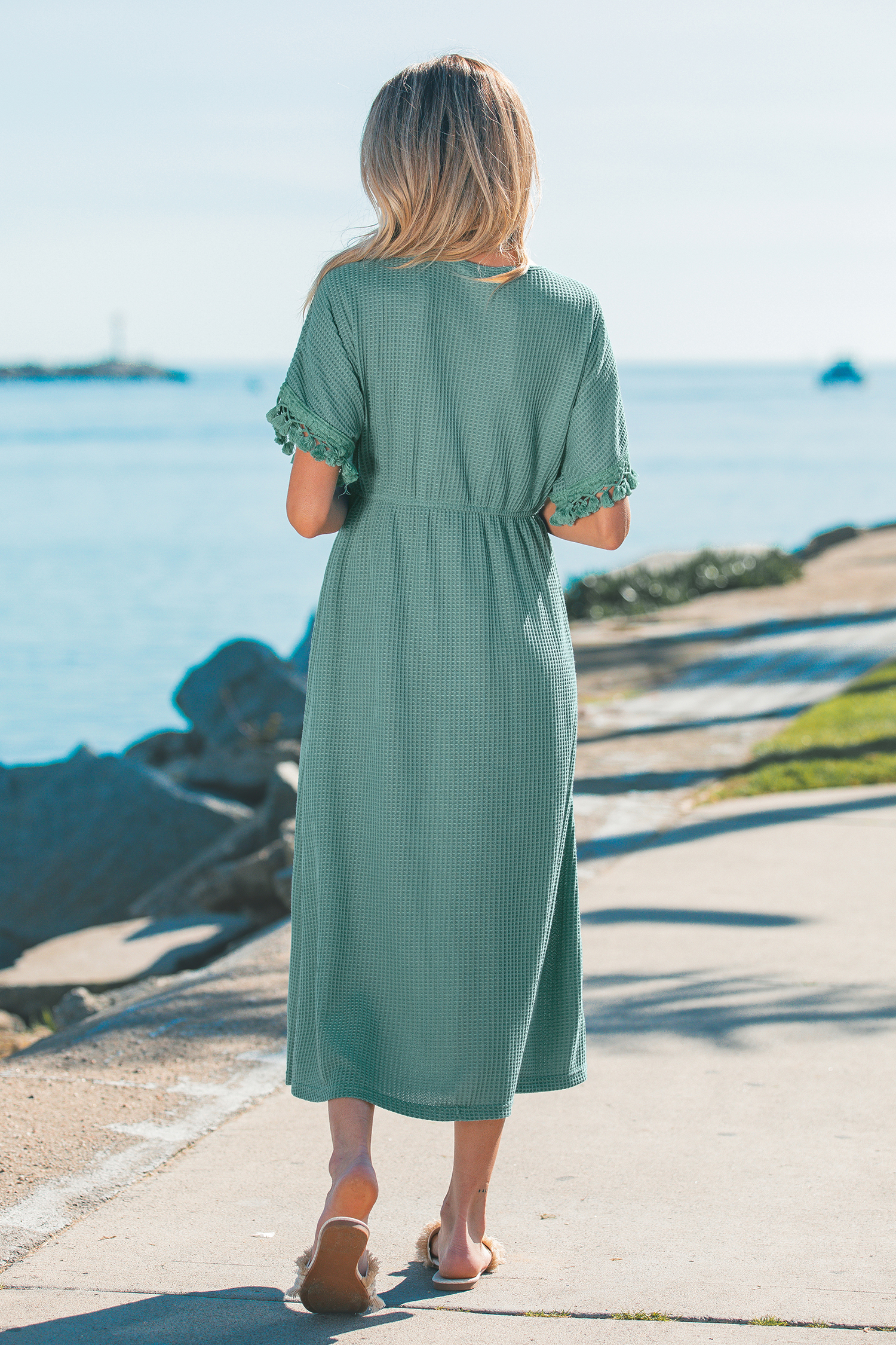 Grotto Green Maxi Dress