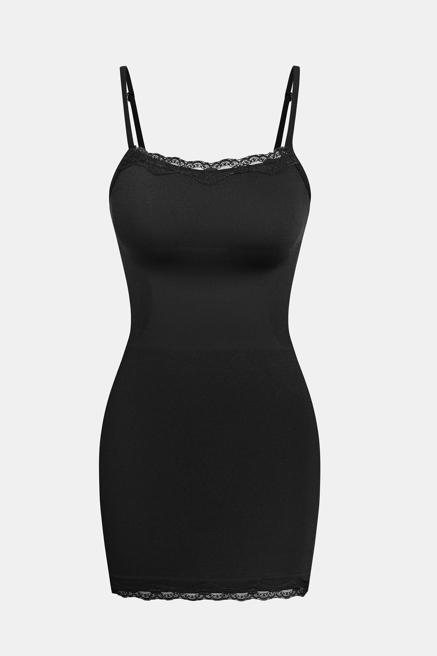 Feelin’ Myself Black Shapewear Slip Dress