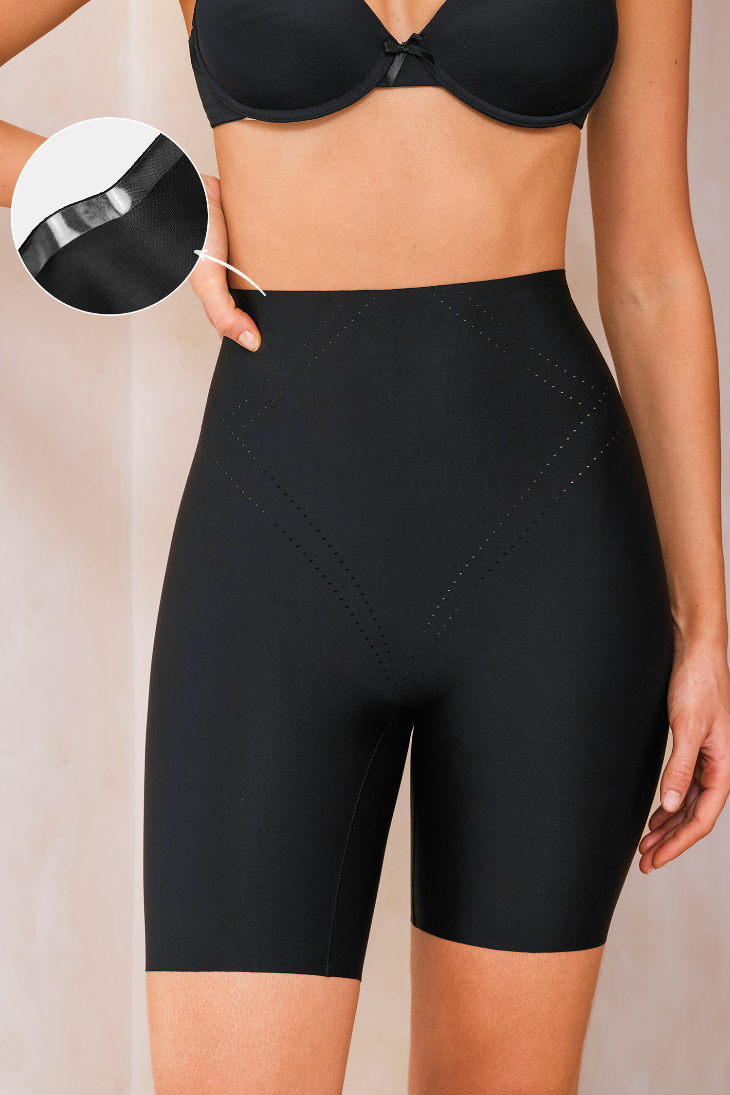 Safe Bet Black Shapewear Shorts