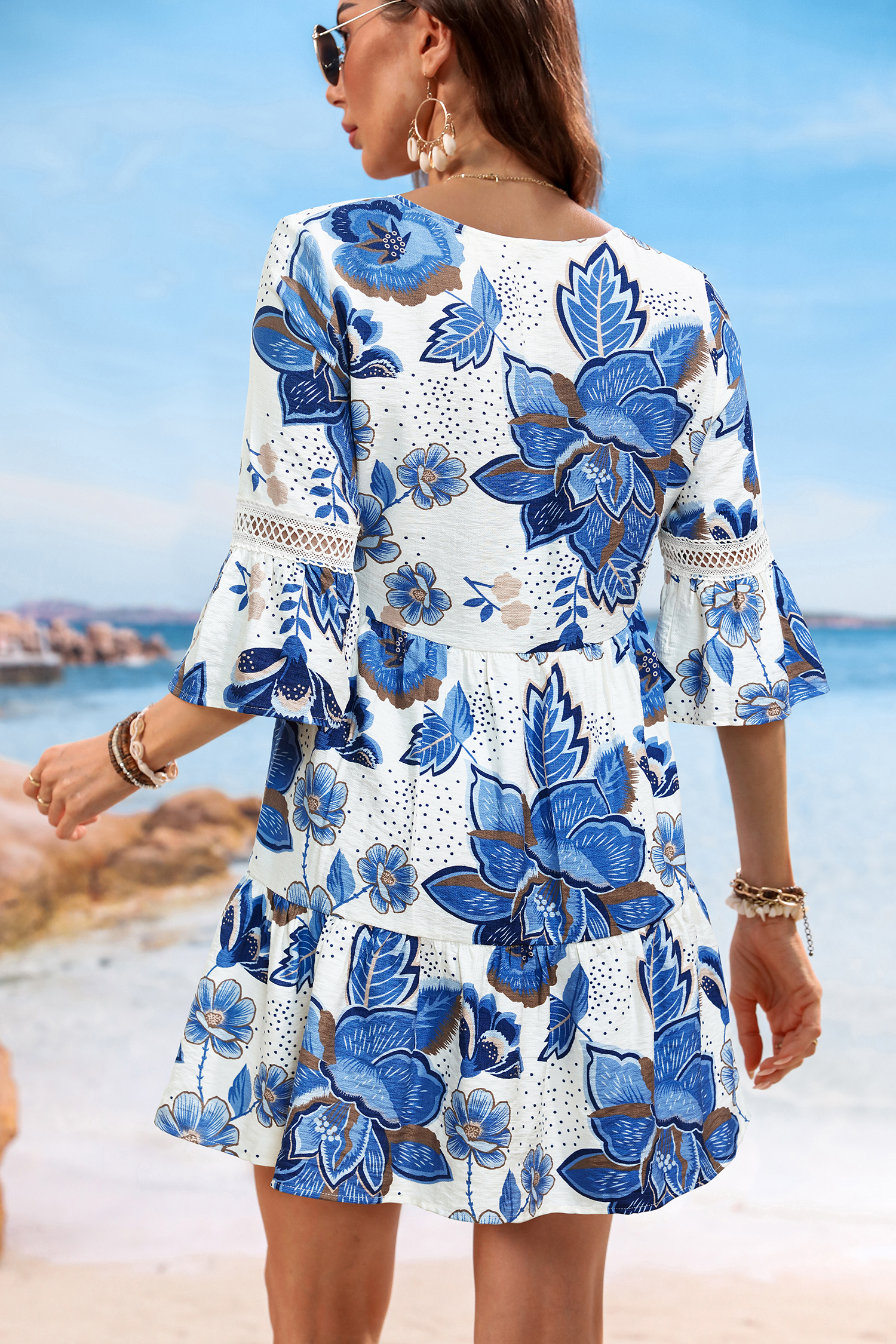 Minivestido floral Pacific Time