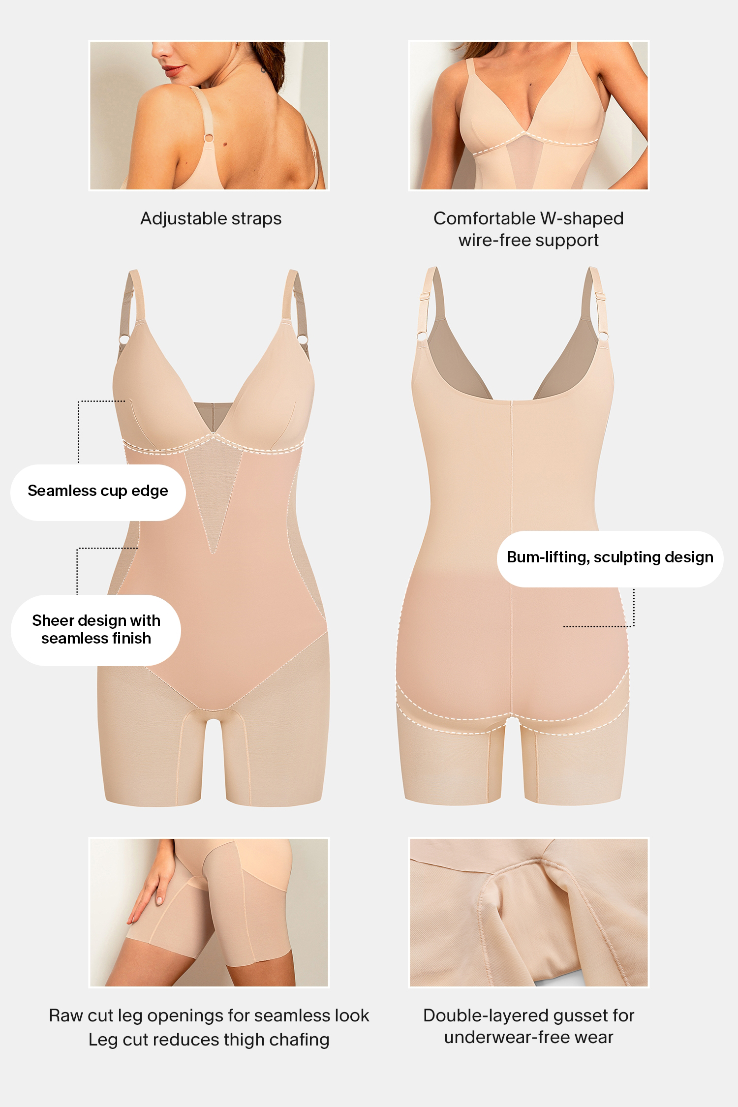 Good as Is Nude Shapewear Bodysuit