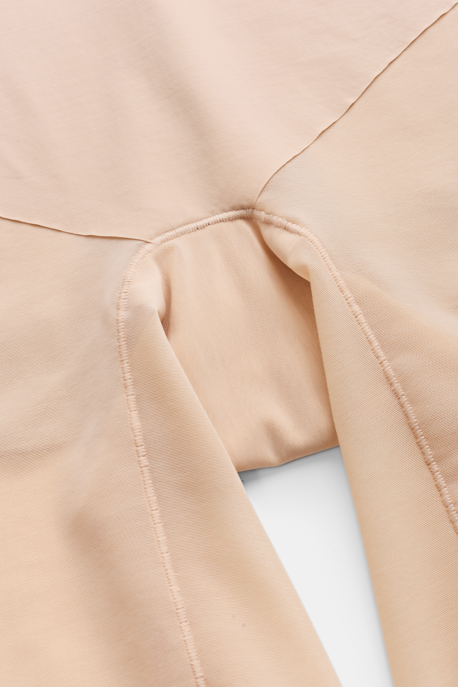 Beiger Leichte Kompression Shapewear-Body mit Lifting-Effekt