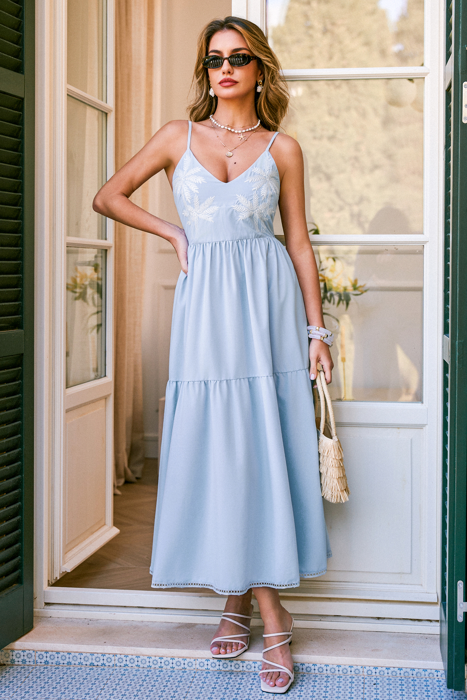 Malibu Girl Tropical Maxi Dress