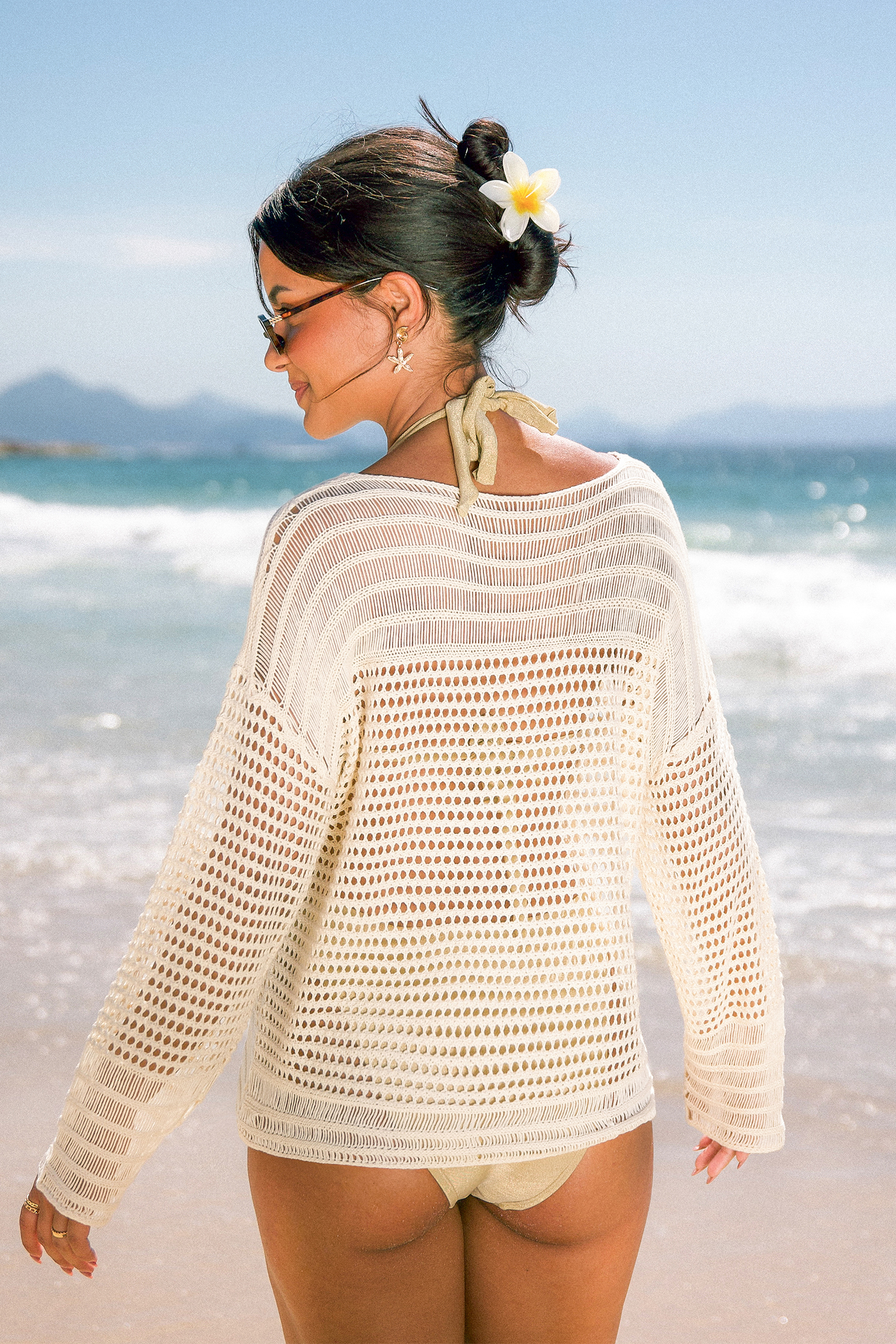 Staycation Staple Beige Cover-Up Top