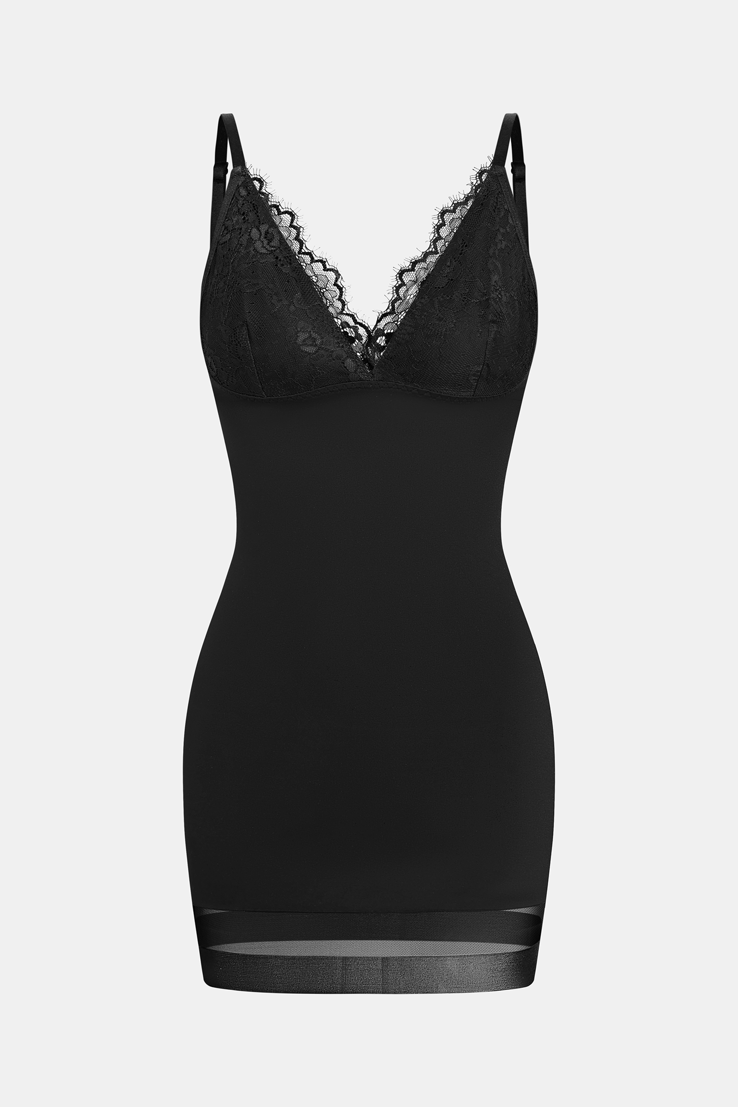 Period Piece Black Shapewear Slip Dress