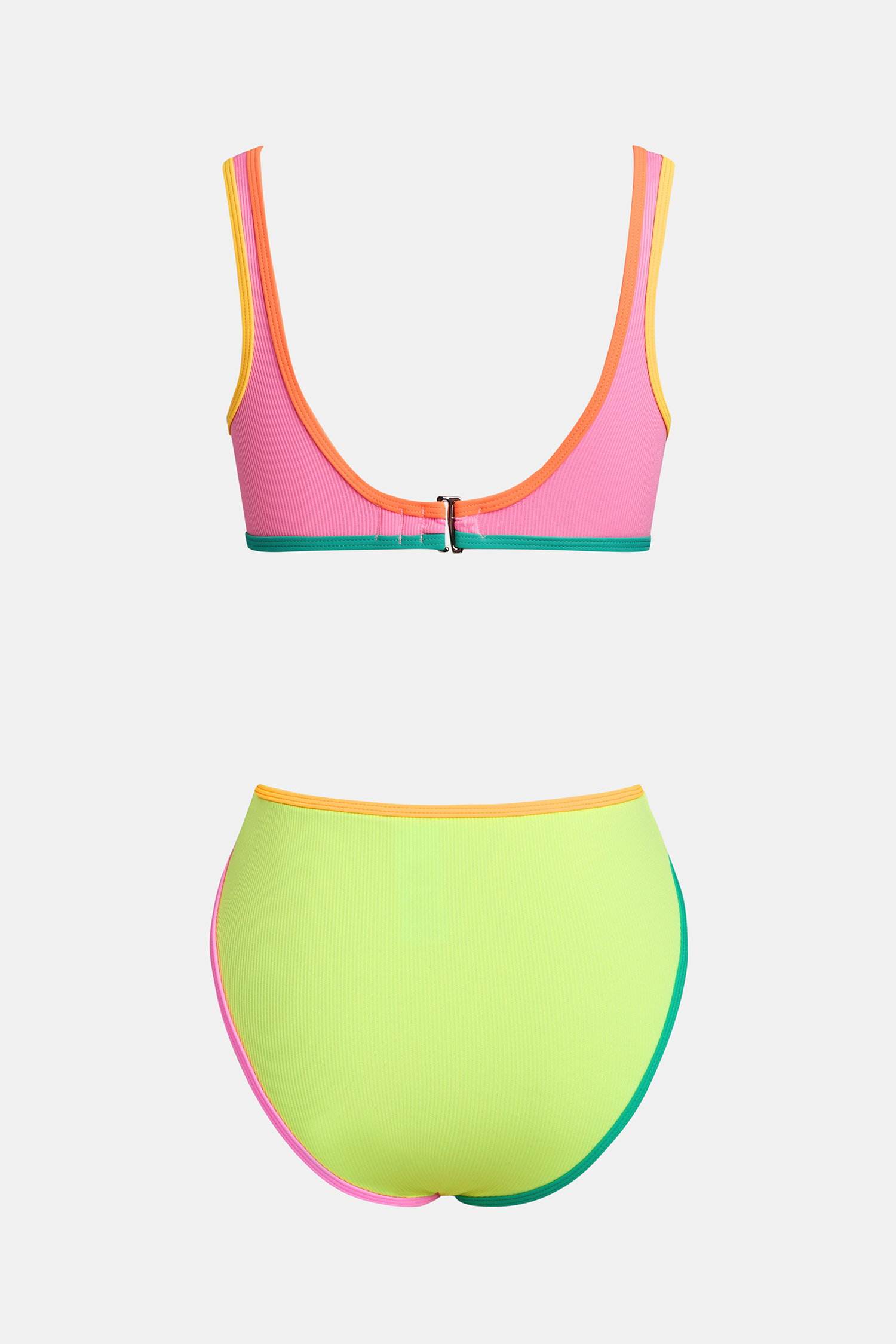 Sunlit Bliss Neon Bikini Set