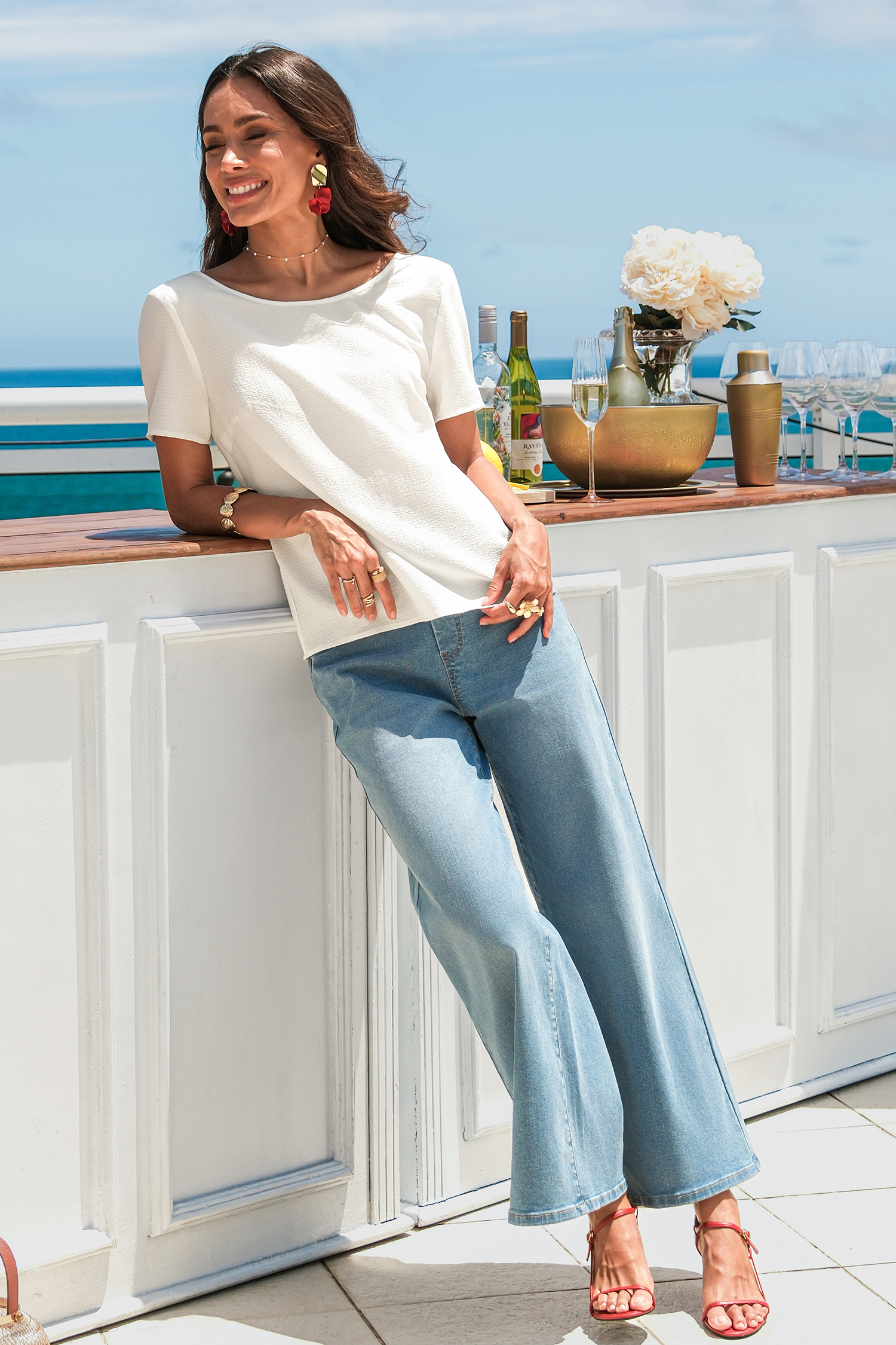 Maglietta bianca accesa