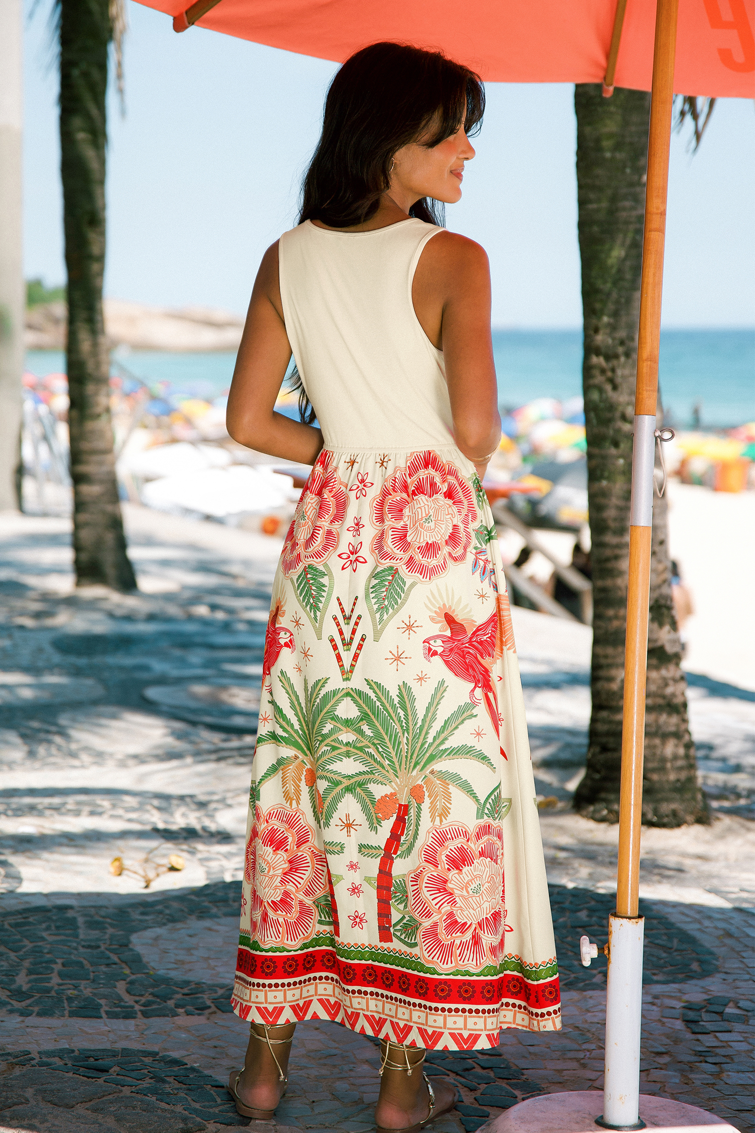 Without a Doubt Tropical Maxi Dress