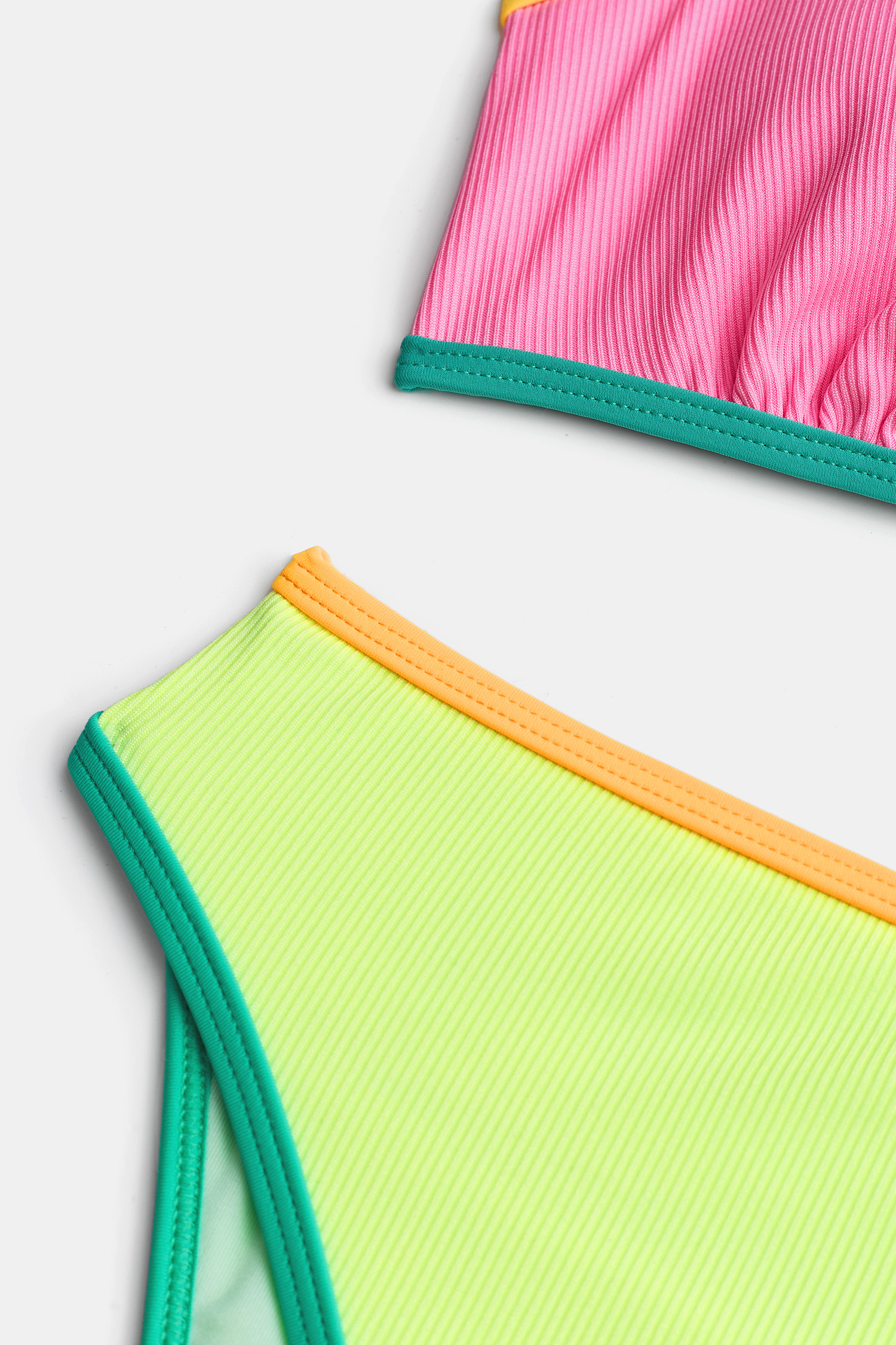 Sunlit Bliss Neon Bikini Set