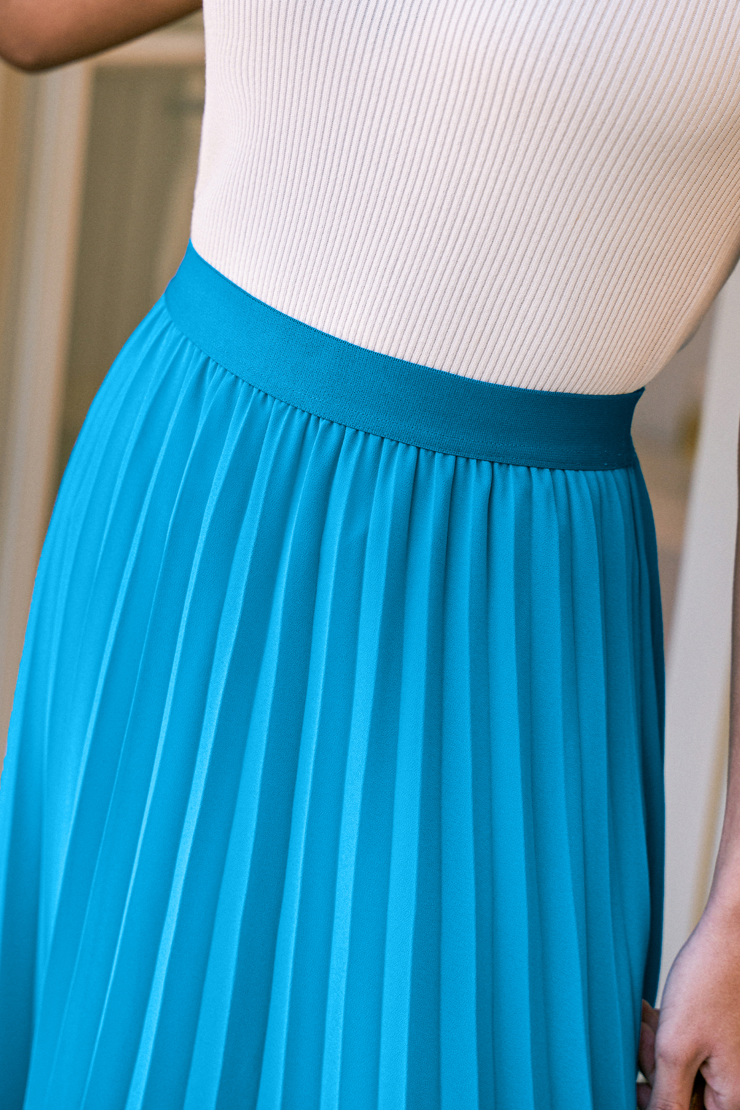 Parisian Blue Midi Skirt