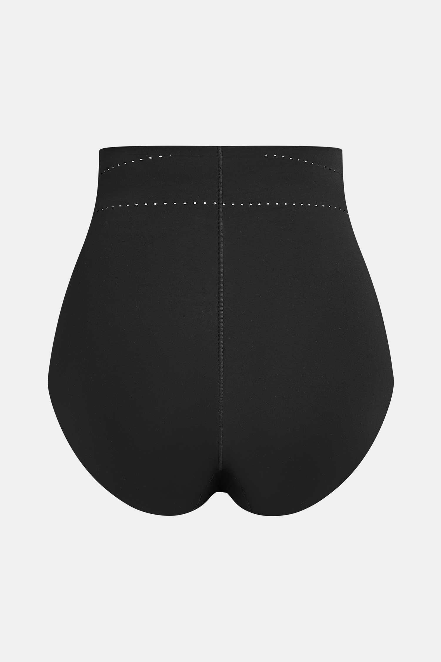 Schwarze High-Waisted Shapewear-Shorts