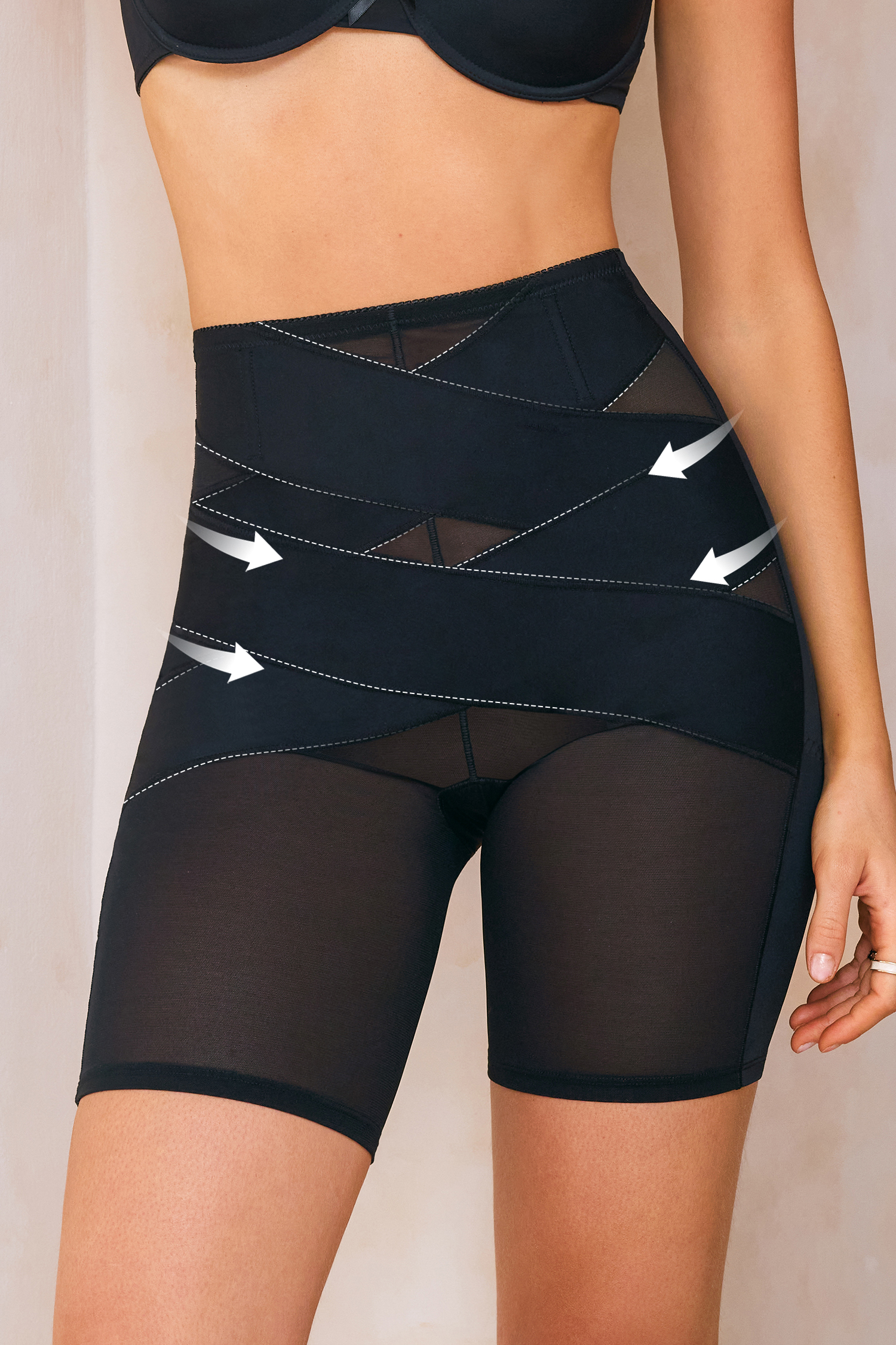 As Good As It Gets Black Shapewear Shorts