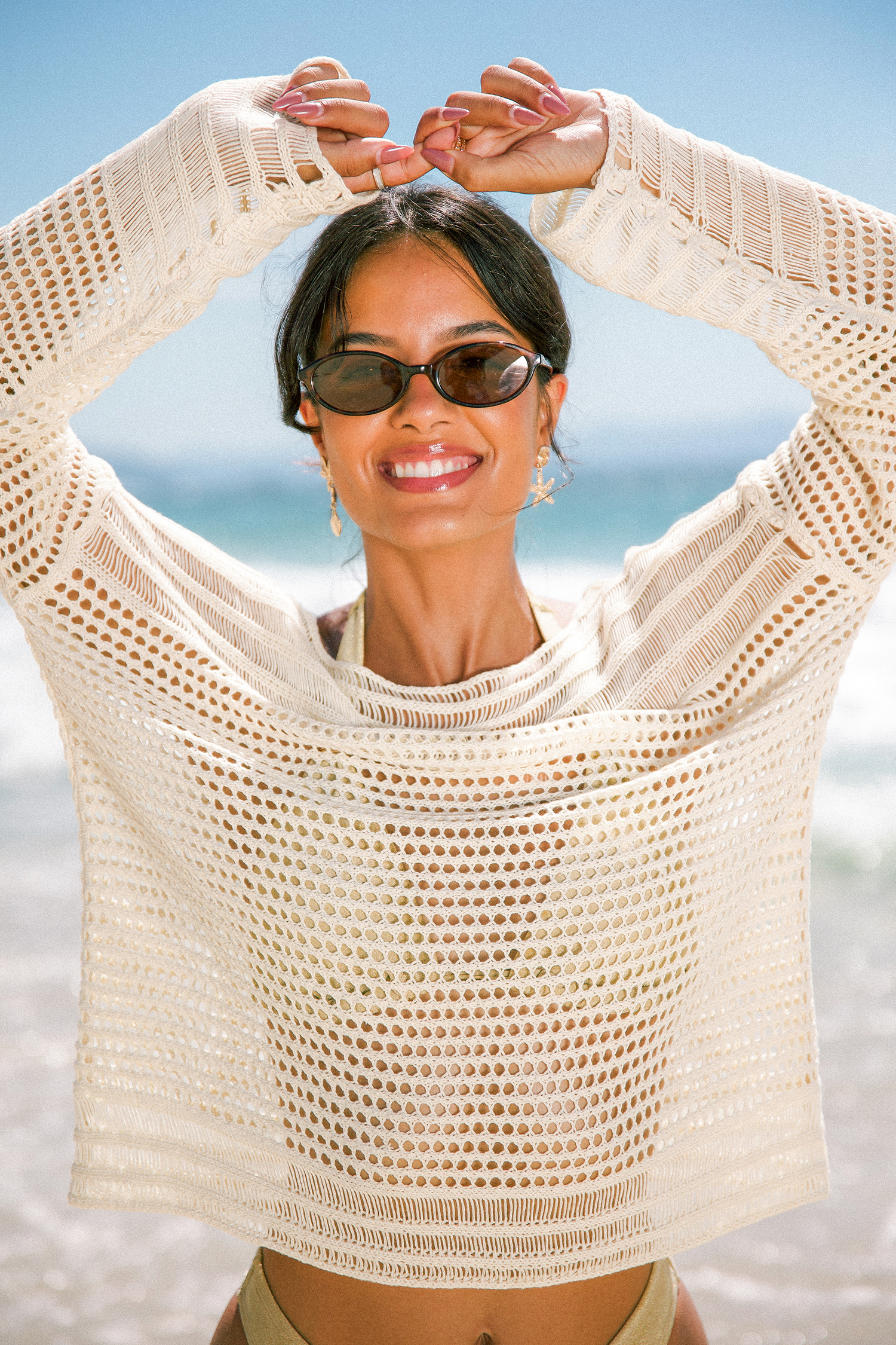 Staycation Staple Beige Cover-Up Top