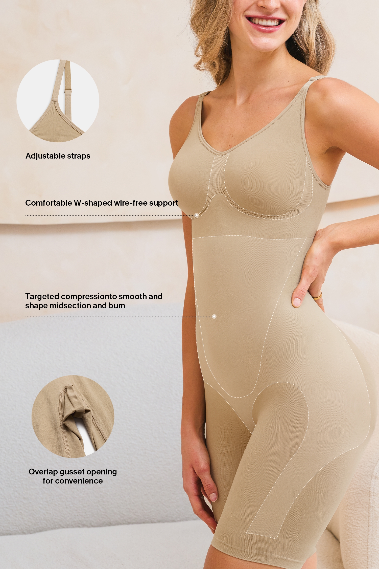 Unconditional Nude Shapewear Bodysuit