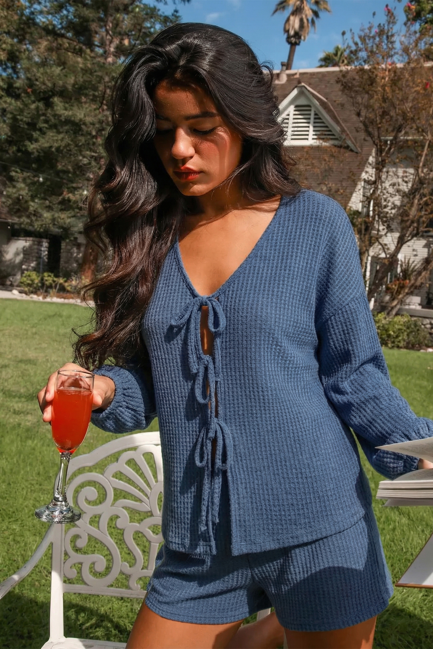 Early Night Blue Pajama Set