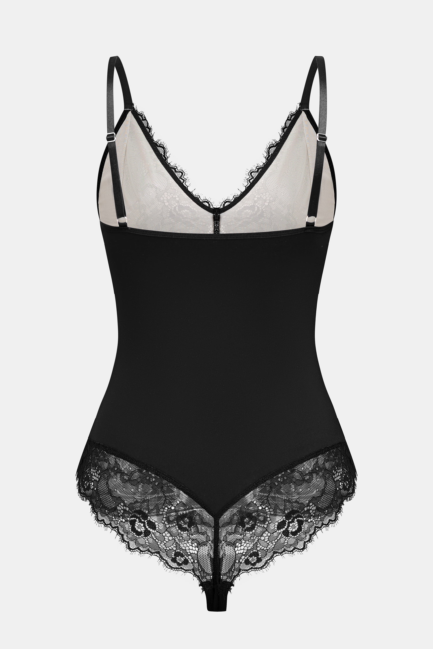 True Romantic Black Shapewear Bodysuit