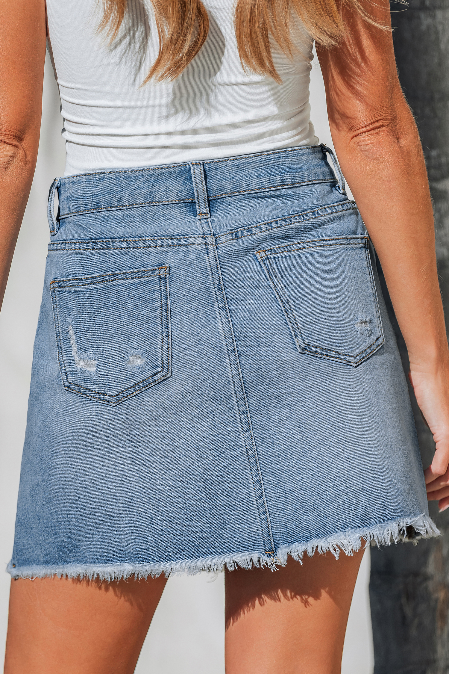 Jupe courte en denim