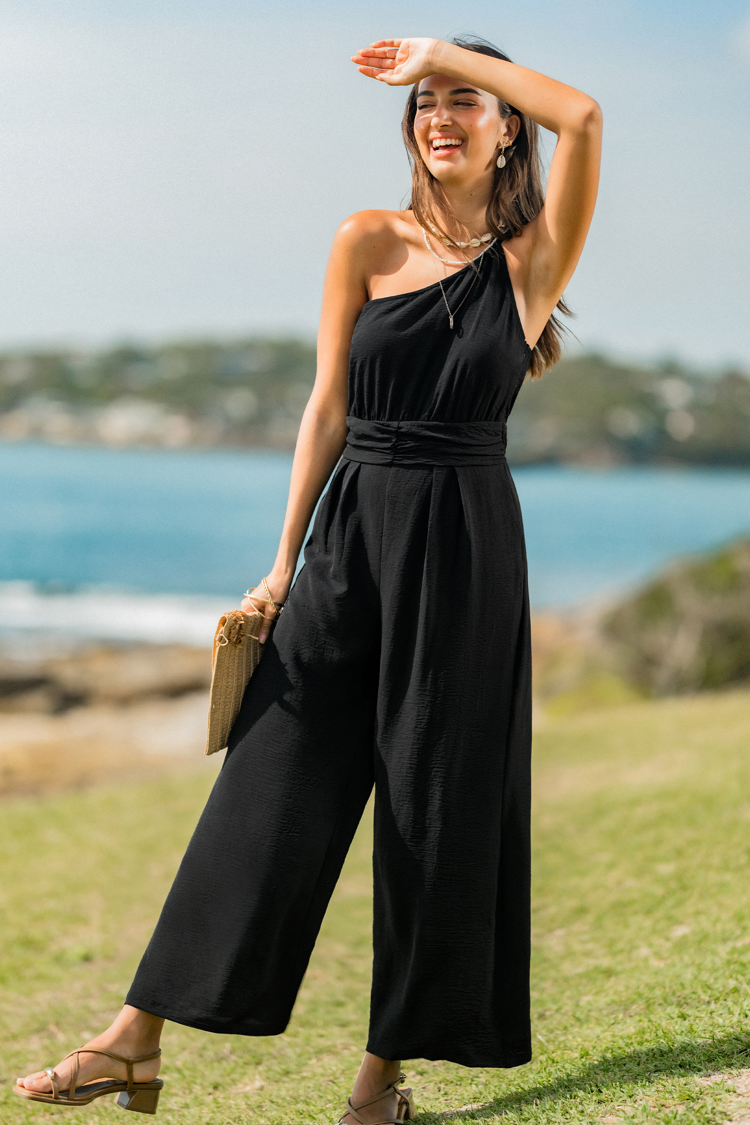 Gotta Glow Black Jumpsuit