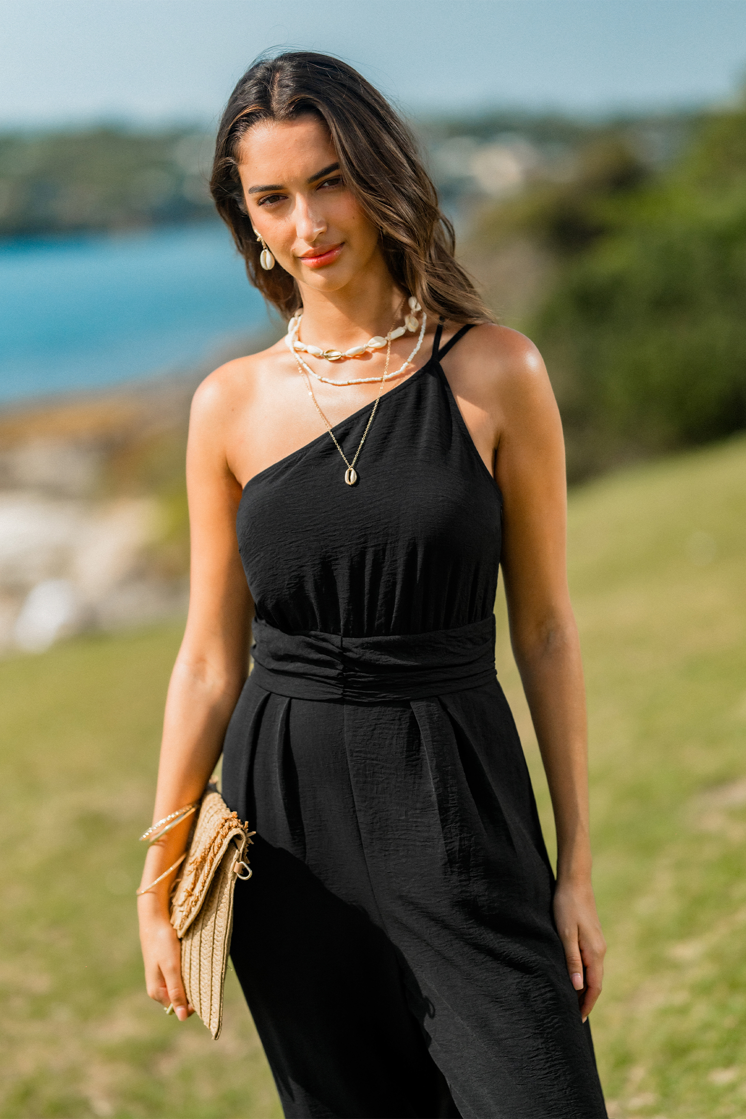 Gotta Glow Black Jumpsuit