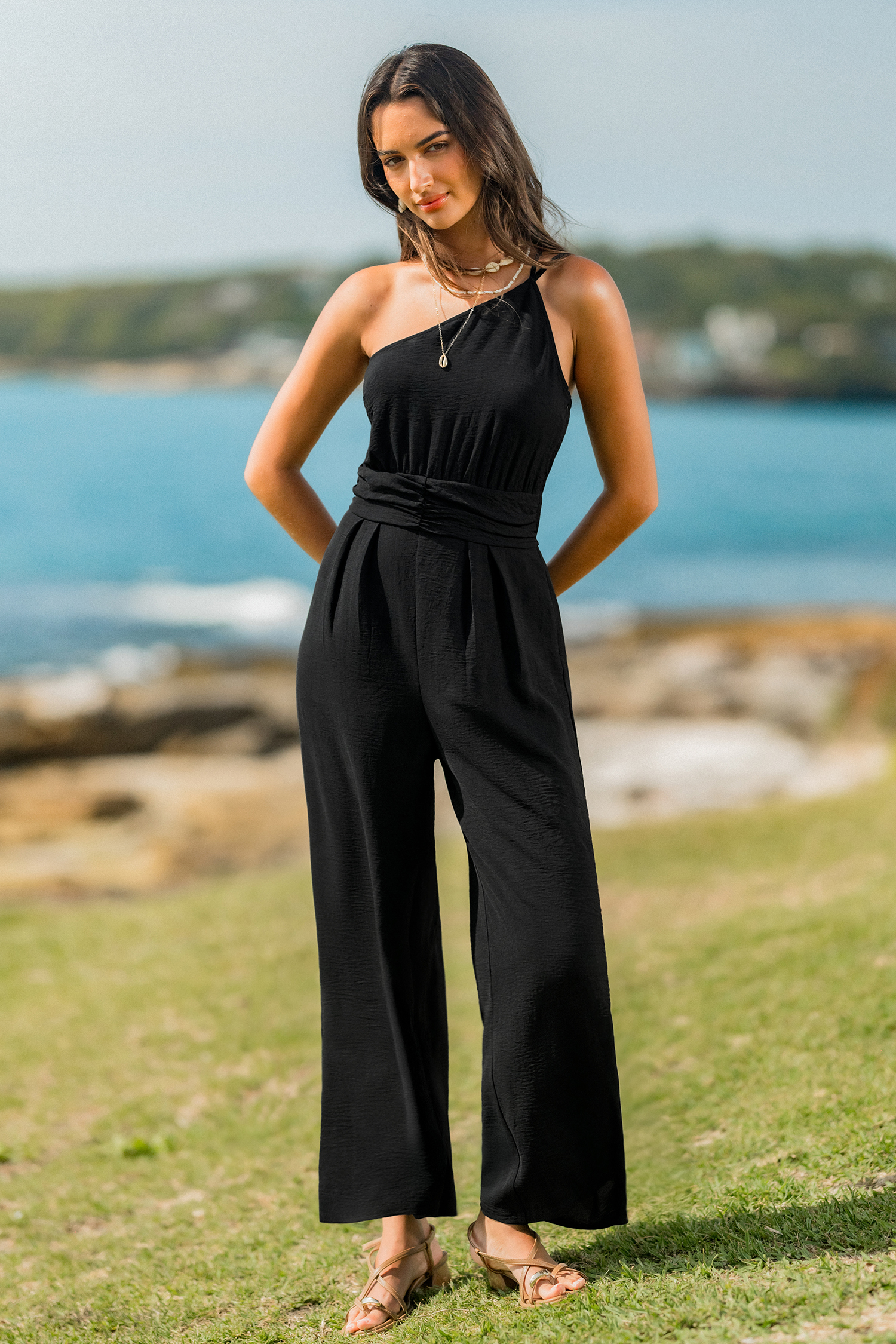 Gotta Glow Black Jumpsuit