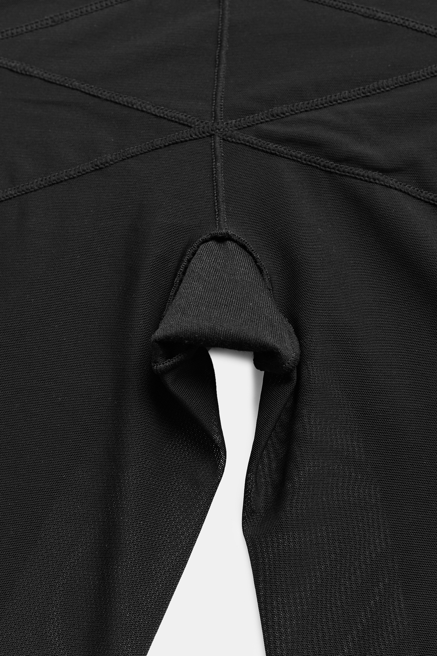 Schwarze High-Waist Po-liftender Shapewear-Shorts