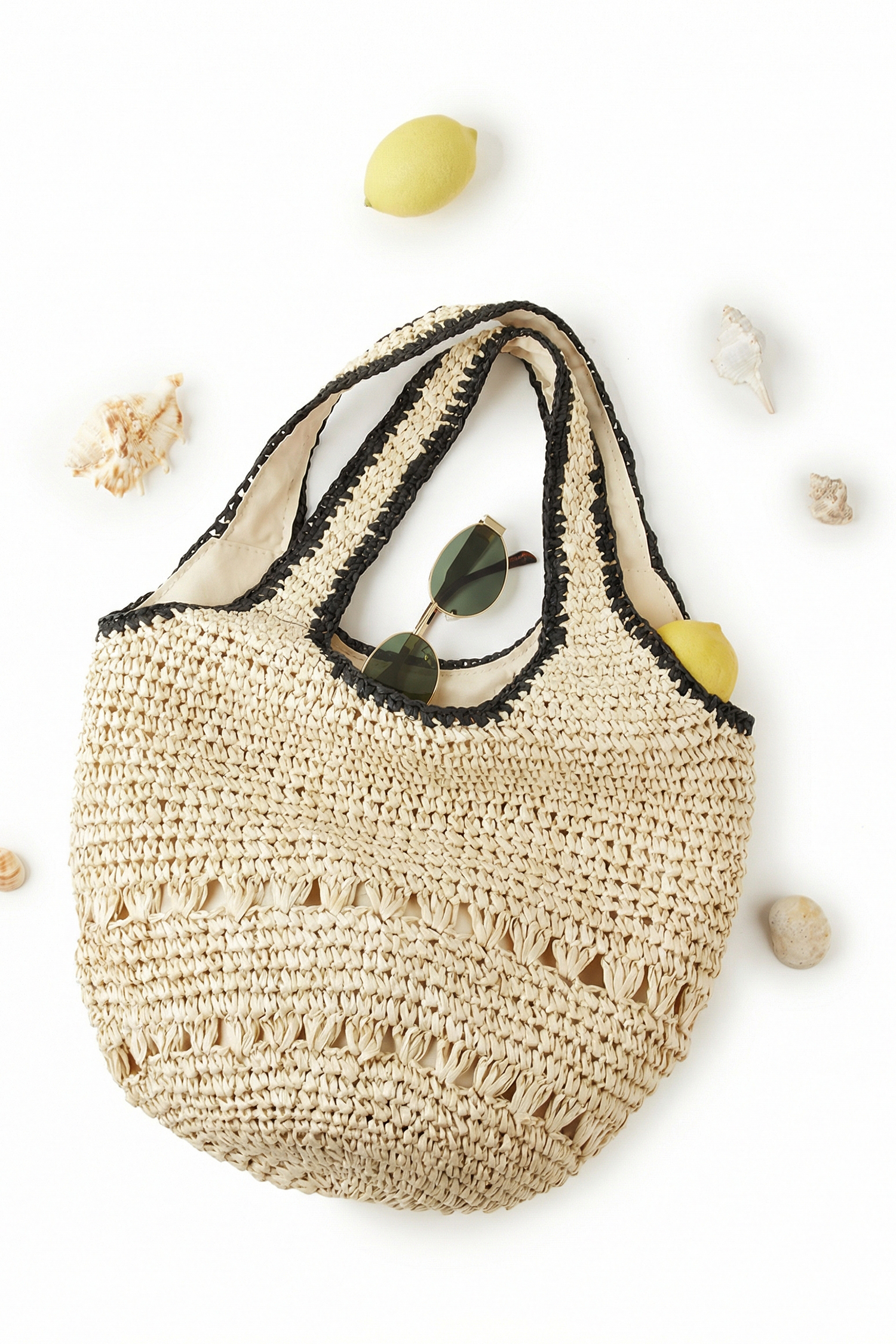 Borsa di paglia raggiante