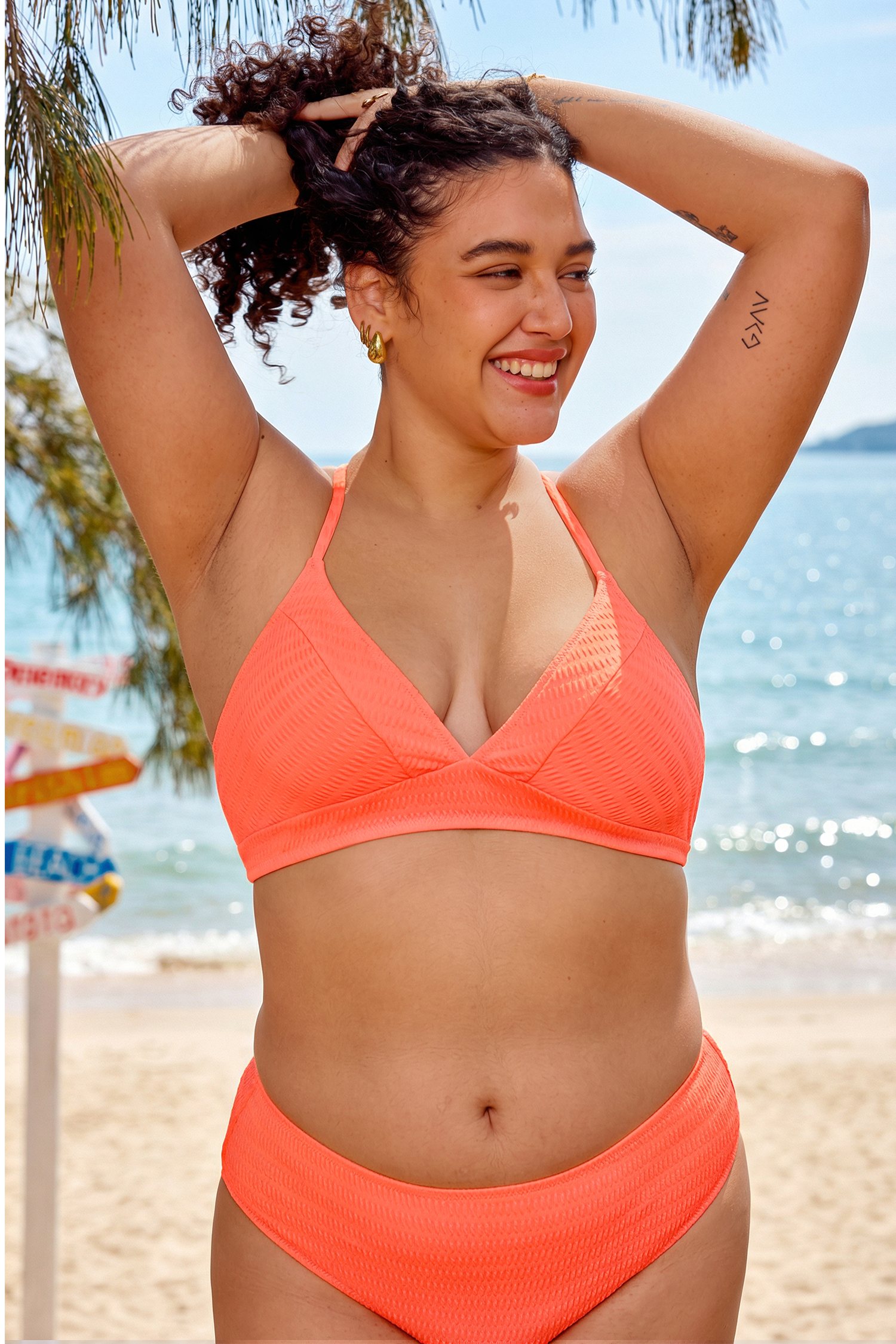 Sweet Slice Coral Bikini Set