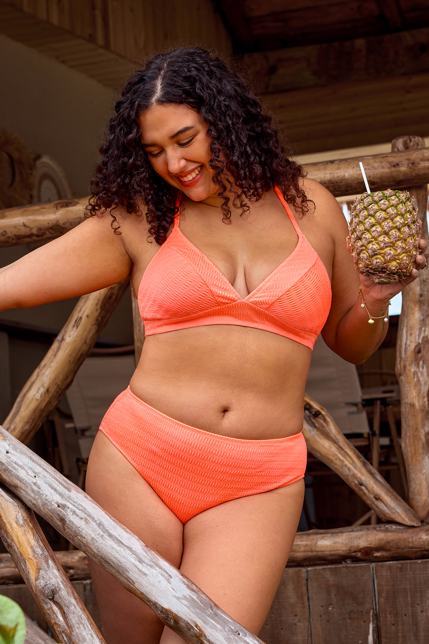 Sweet Slice Coral Bikini Set