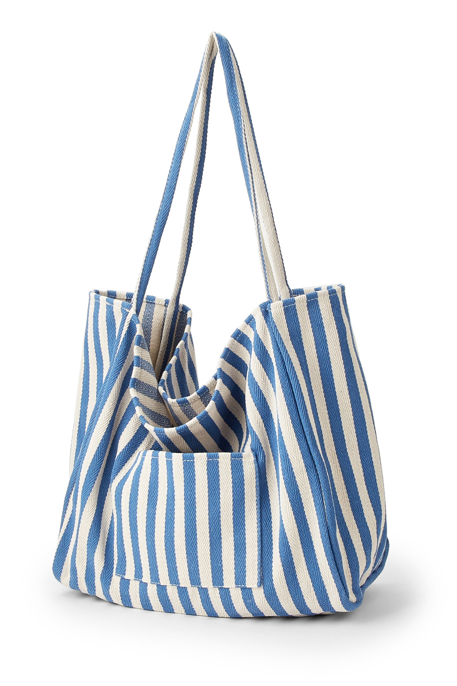 Blau-Weiße Gestreifte Tasche