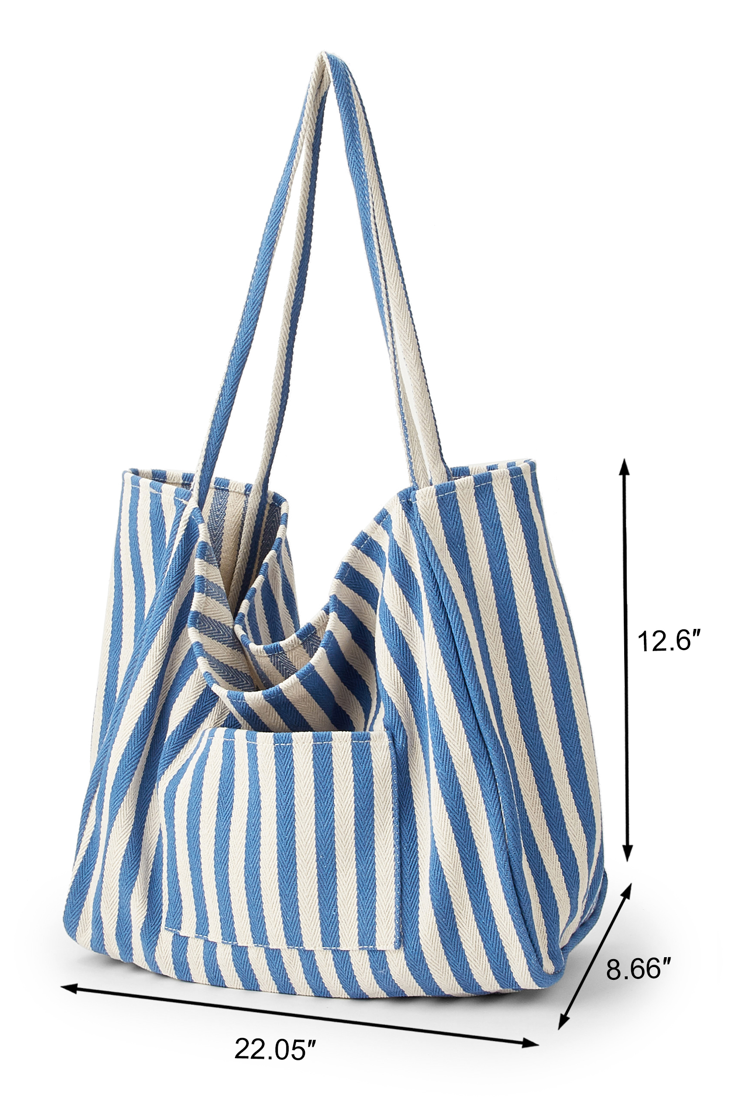Blau-Weiße Gestreifte Tasche