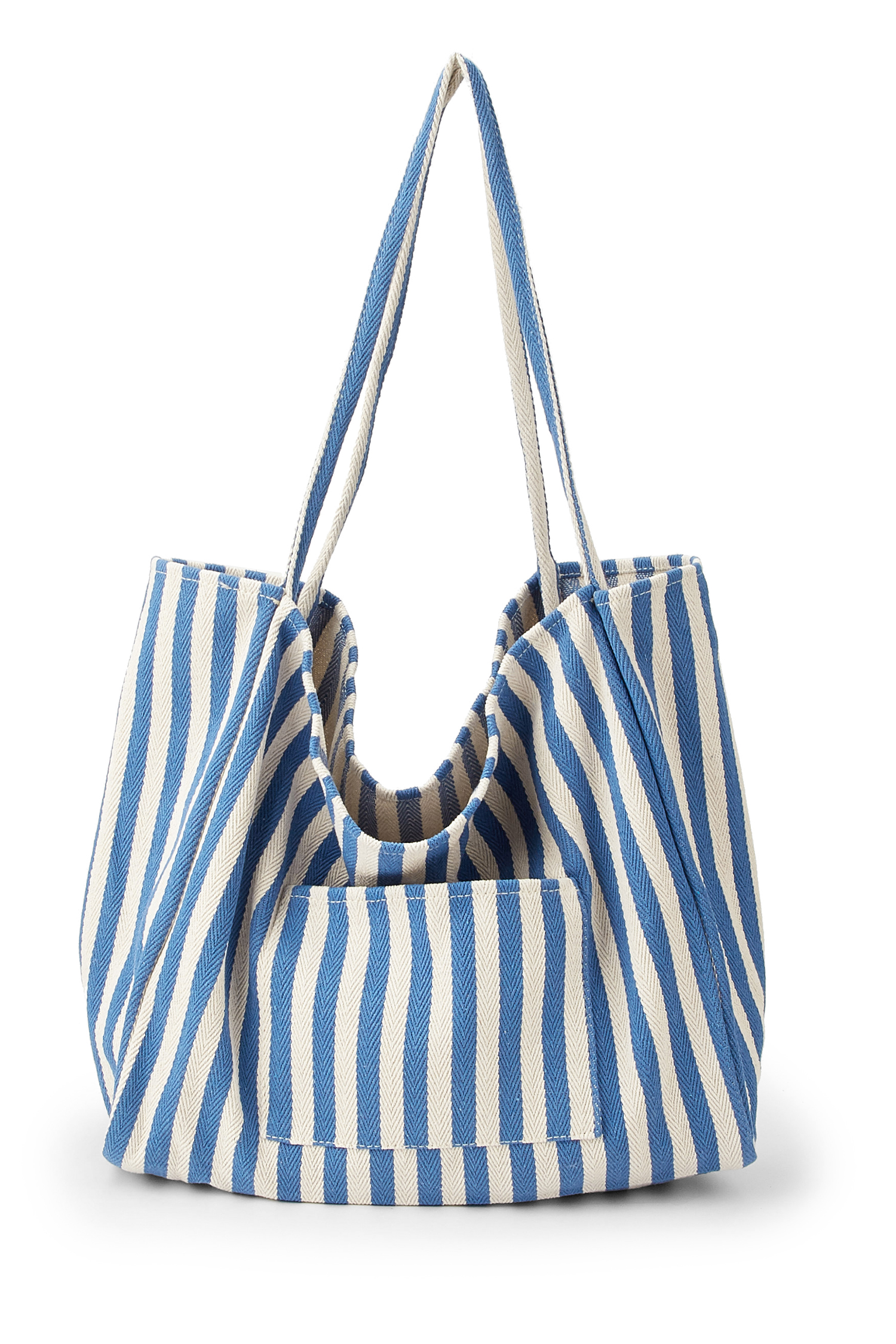 Blau-Weiße Gestreifte Tasche