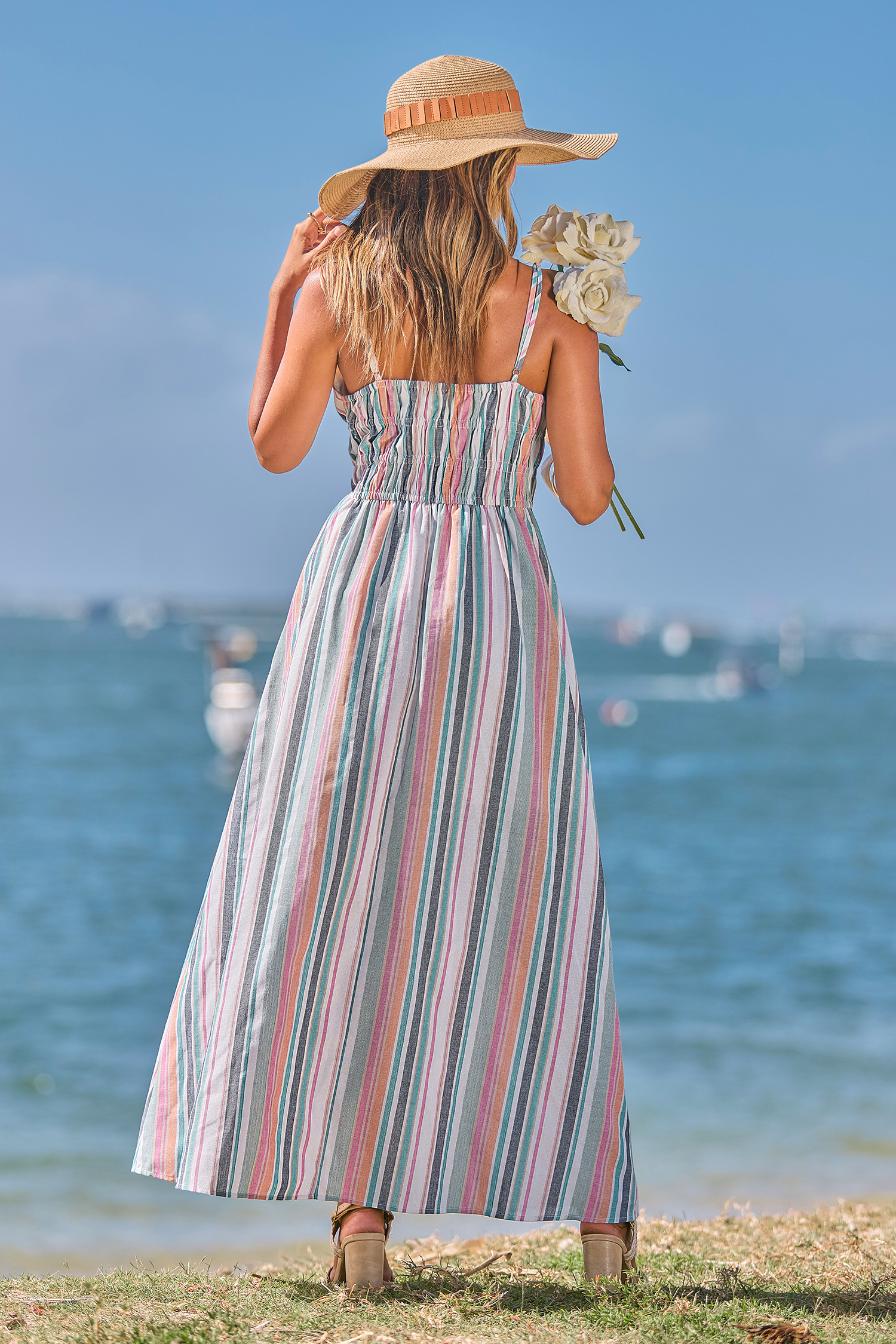 Frolic Striped Maxi Dress