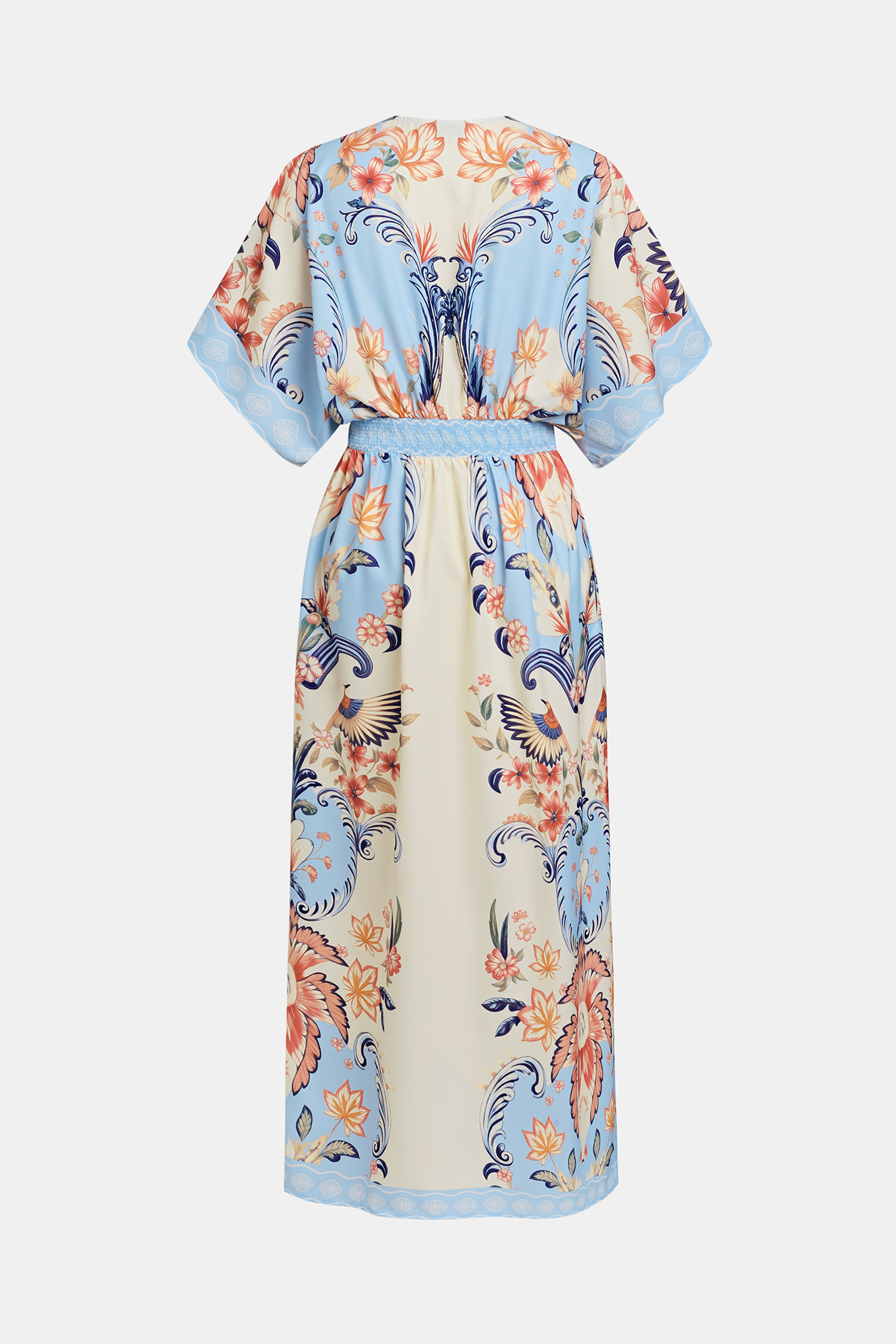 Watercolor Morning Floral Maxi Dress