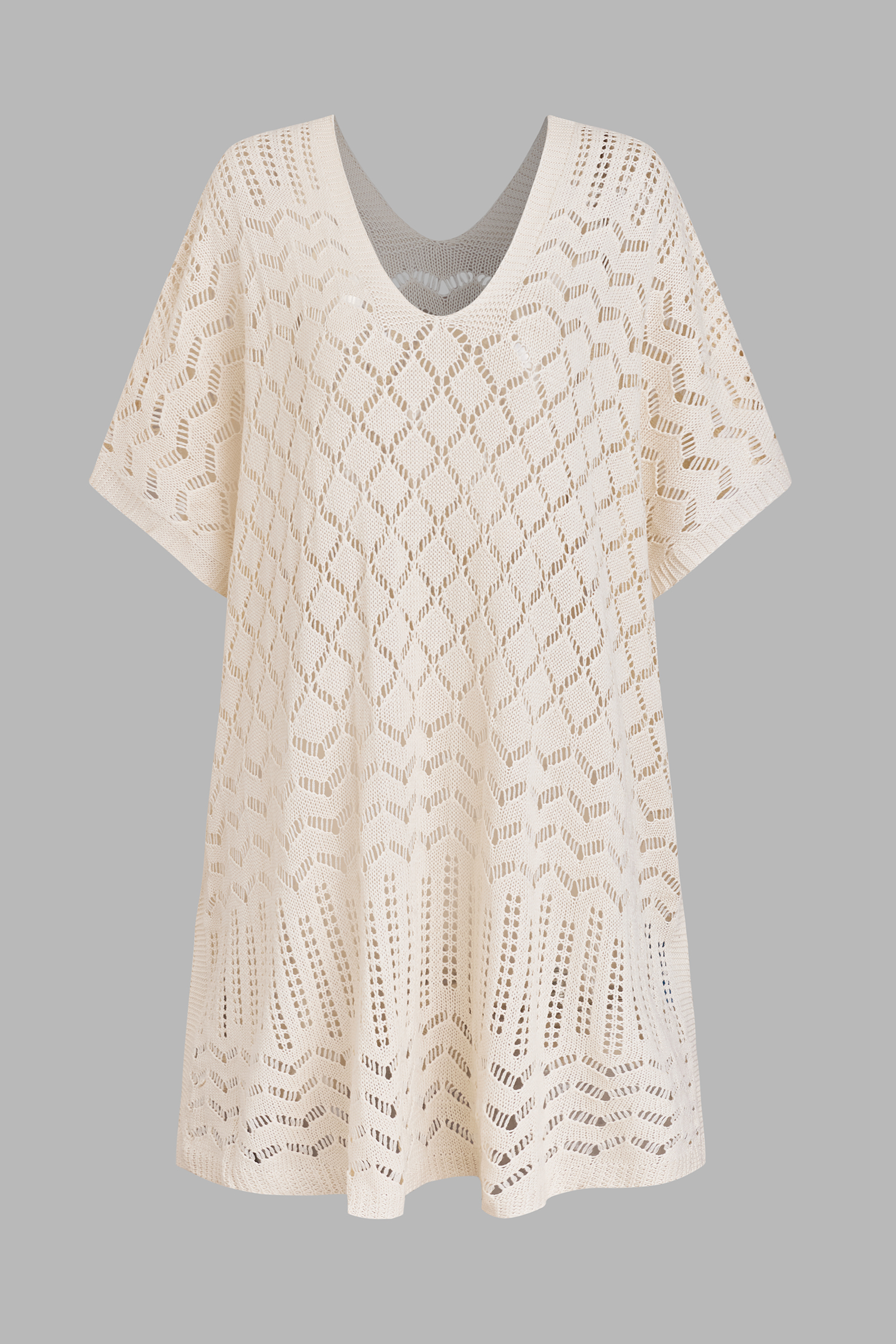 Laguna Escape Beige Cover-Up Mini Dress