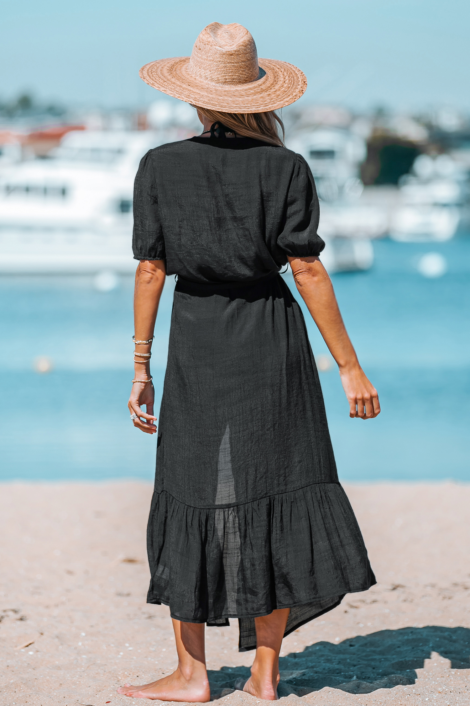 Open-Front Cover-Up Duster Kimono