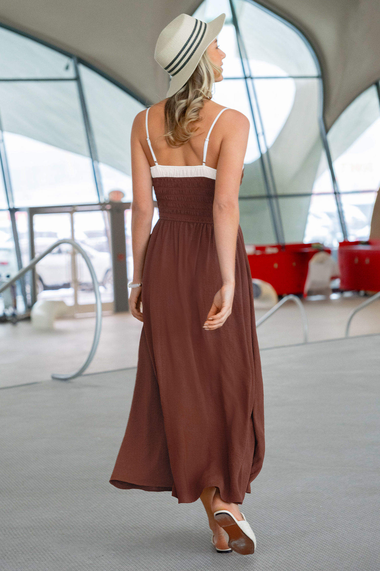 So Extra Brown Maxi Dress