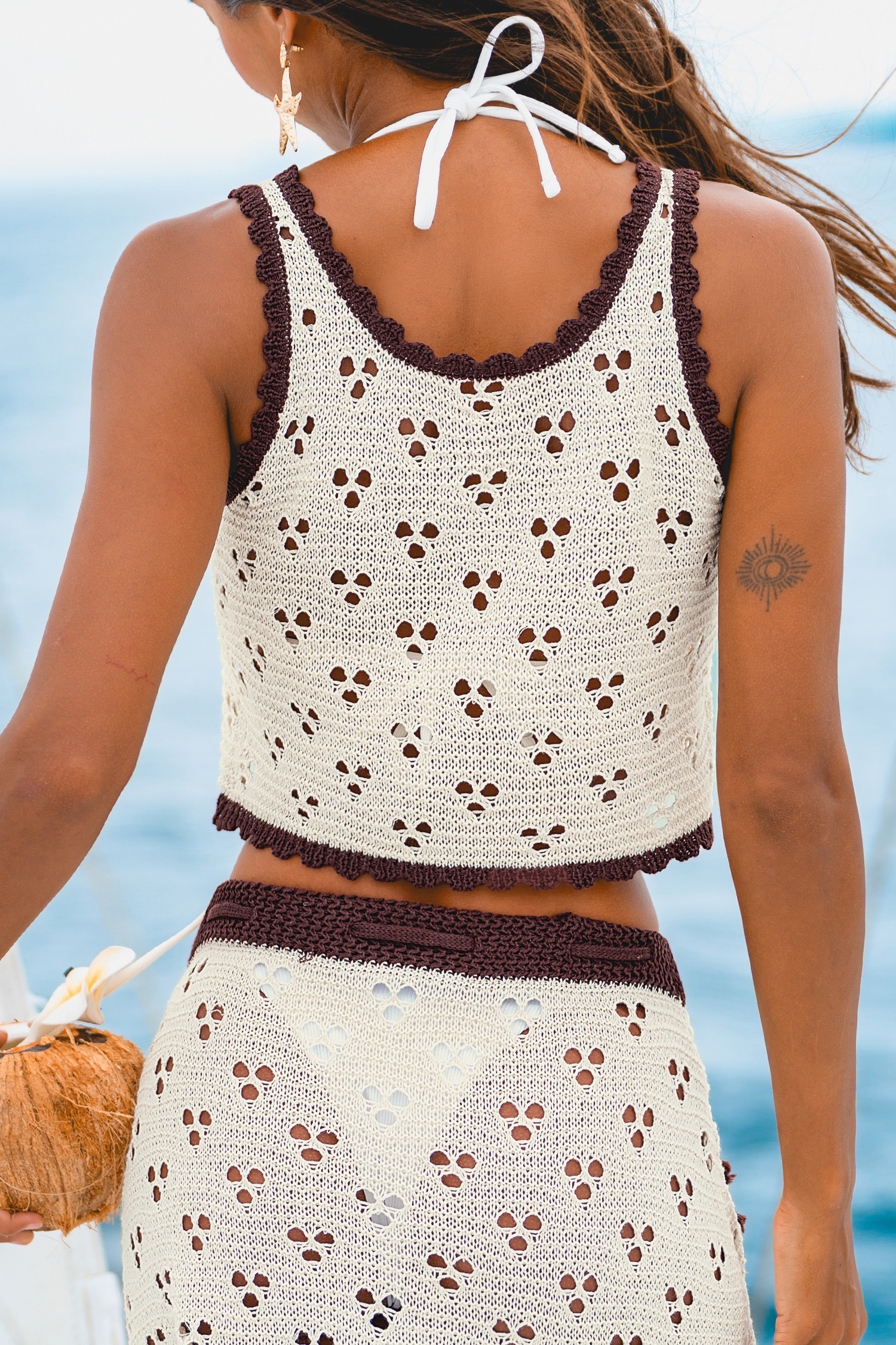 With Oatmilk White Cover-Up Top