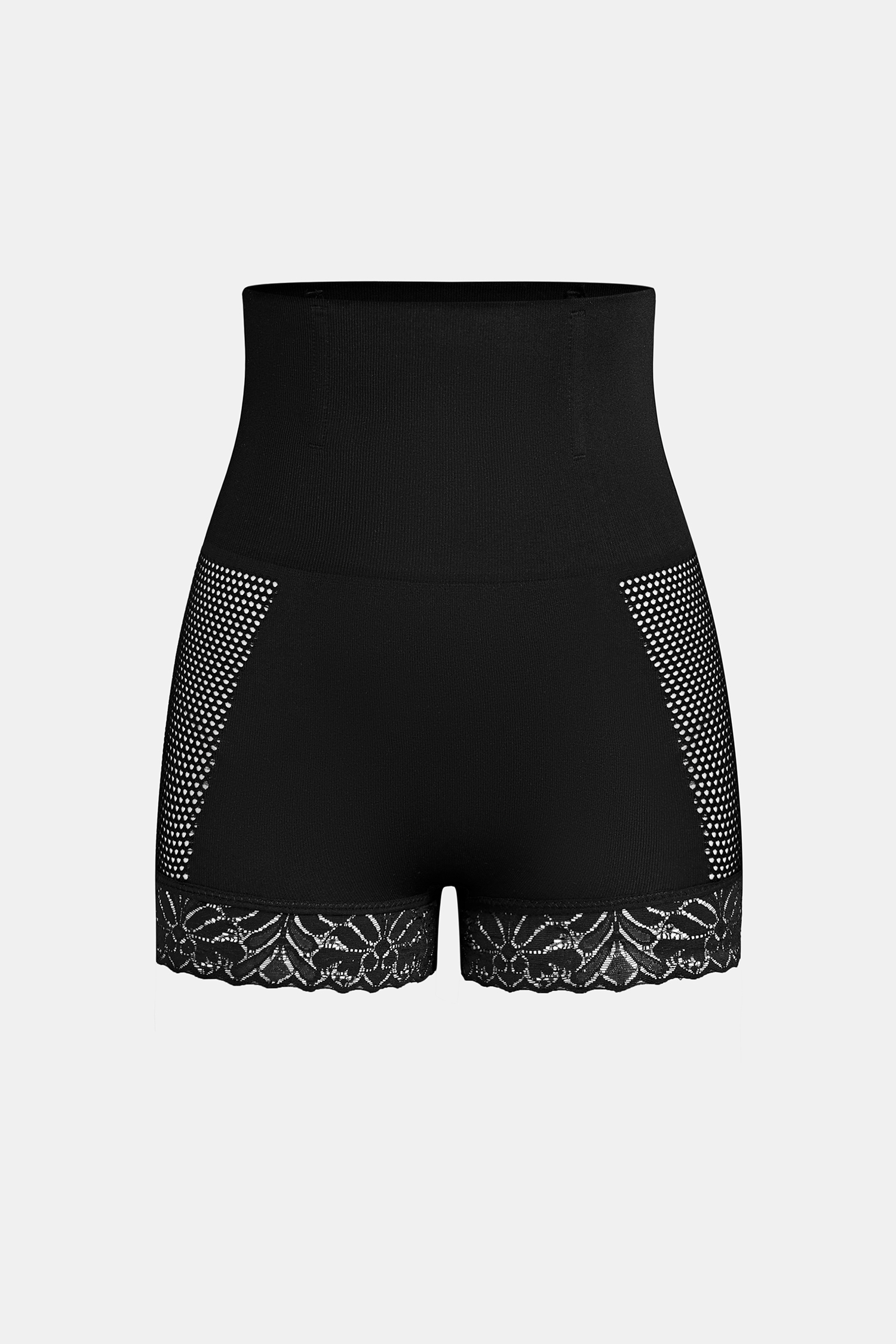 Leichte Kompression High-Waist Shapewear-Slip in Schwarz