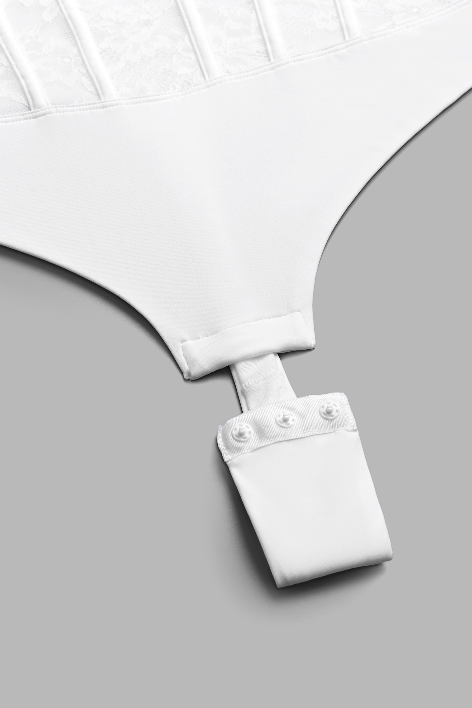 Romance Novel White Shapewear Bodysuit