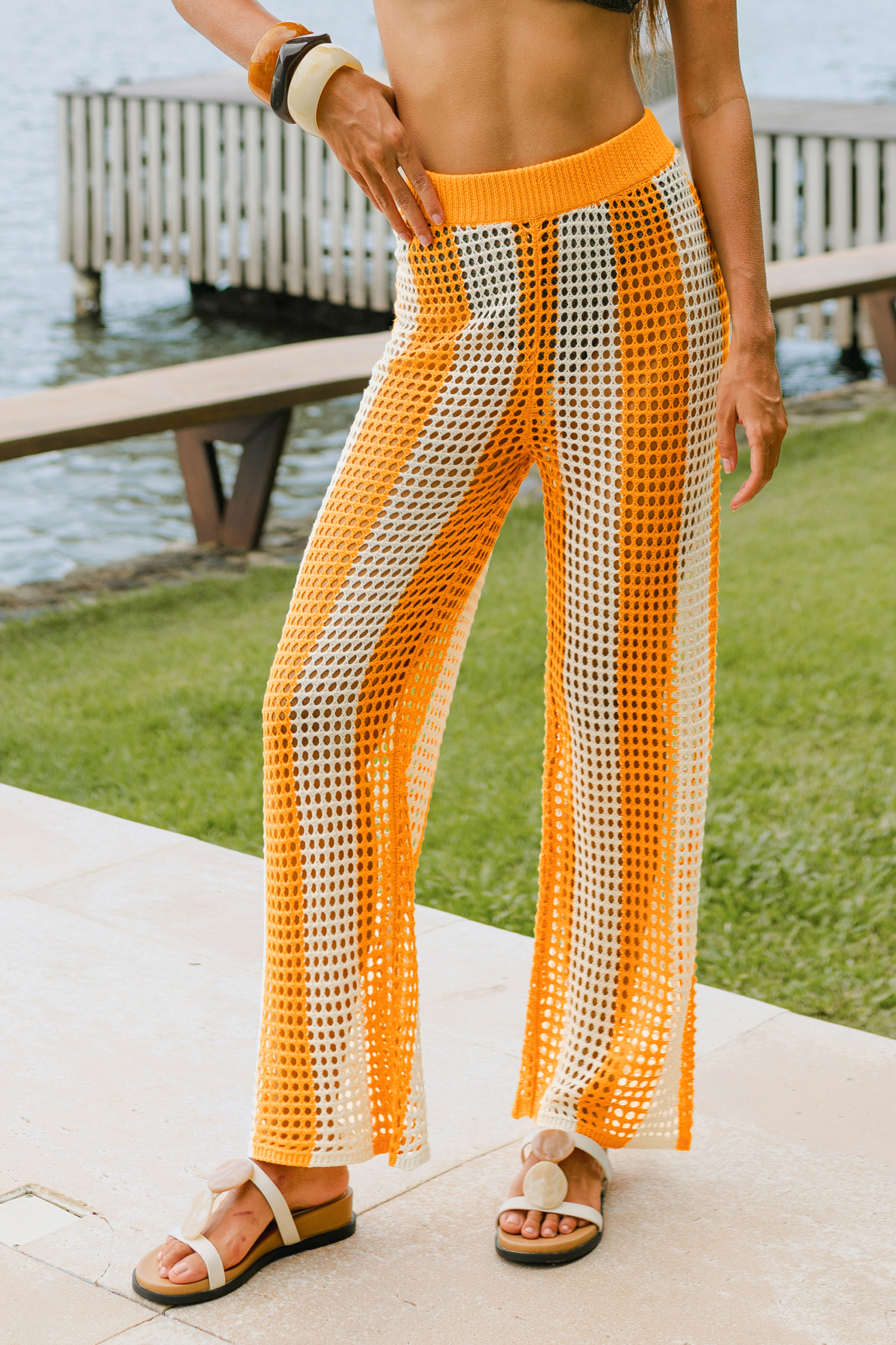 Groovy Girl Striped Cover-Up Pants